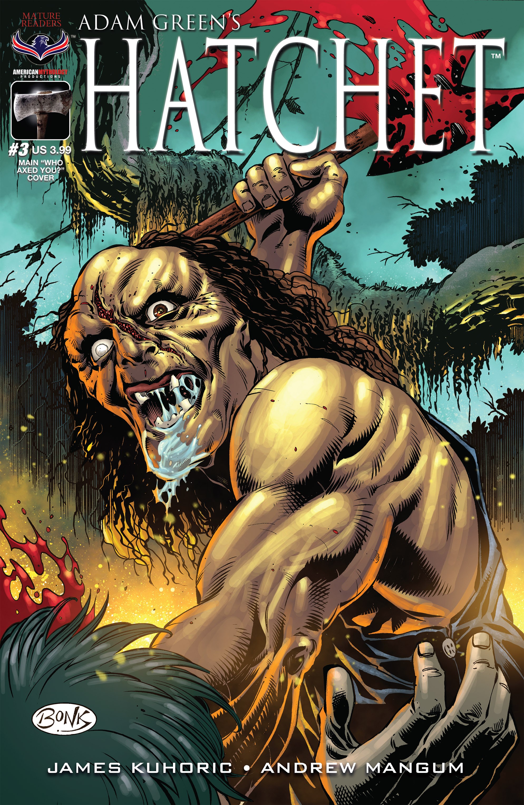 Read online Adam Green's Hatchet comic -  Issue #3 - 1