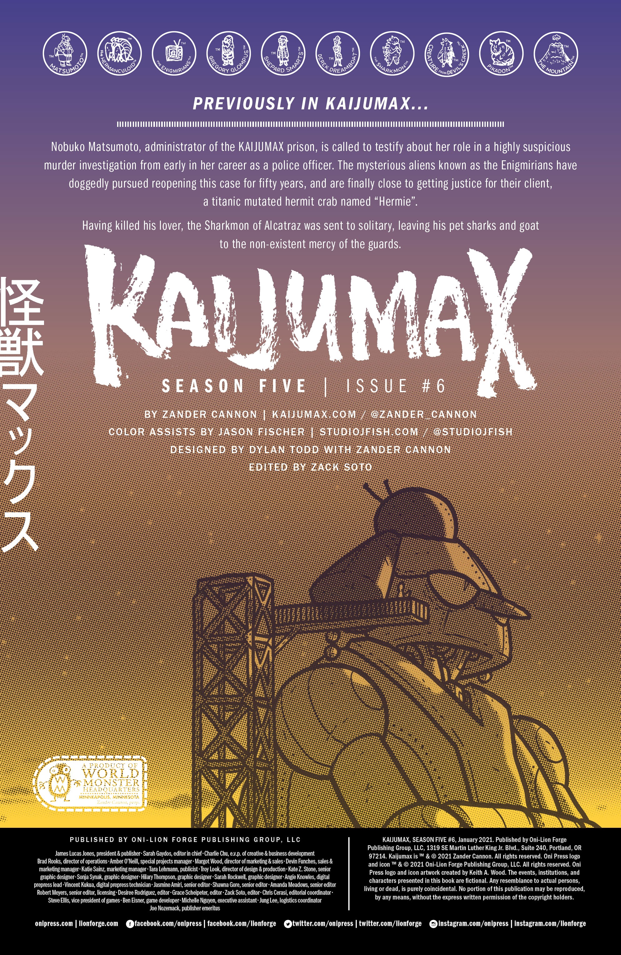 Read online Kaijumax Season 5 comic -  Issue #6 - 2