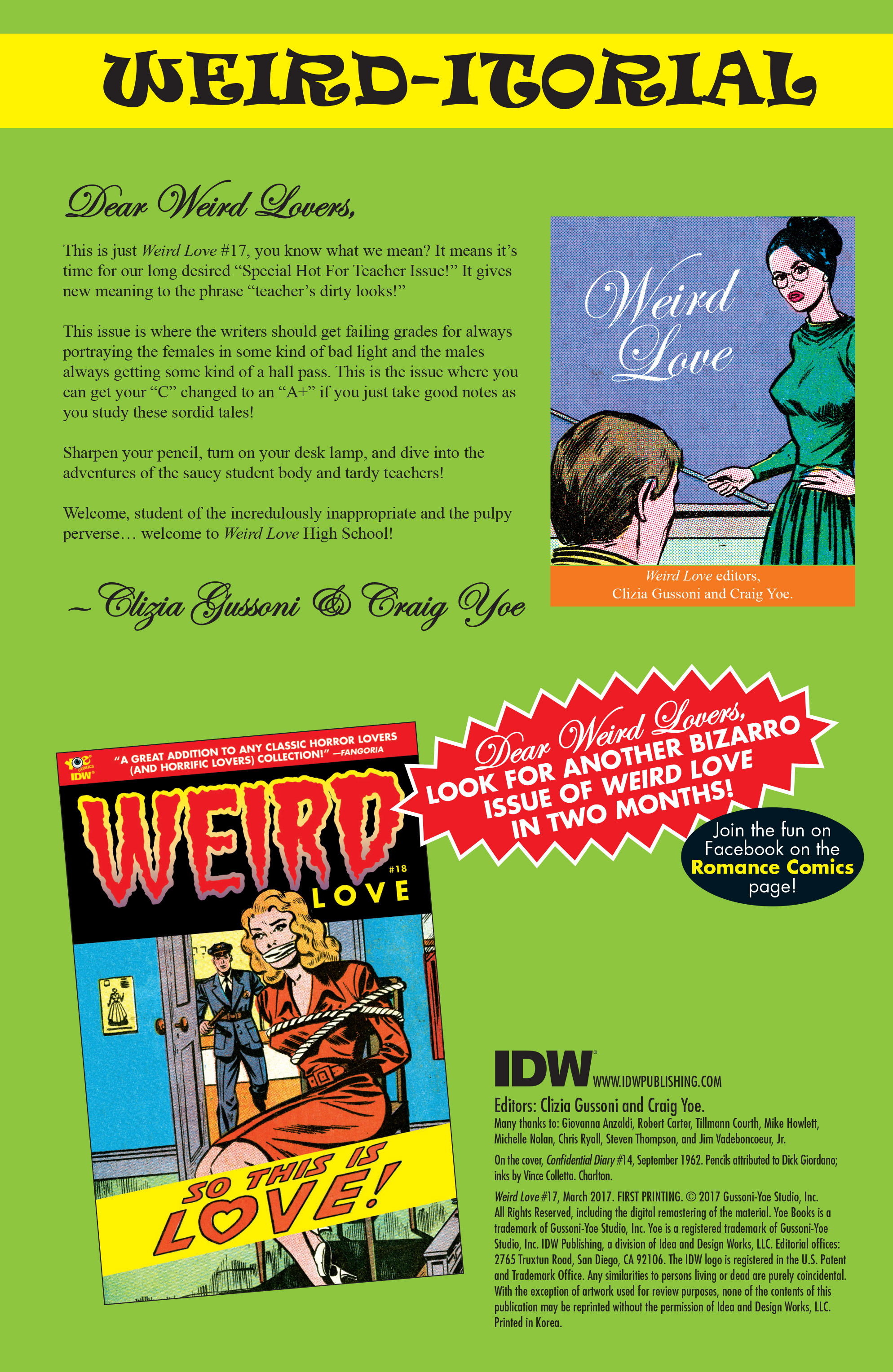 Read online Weird Love comic -  Issue #17 - 2