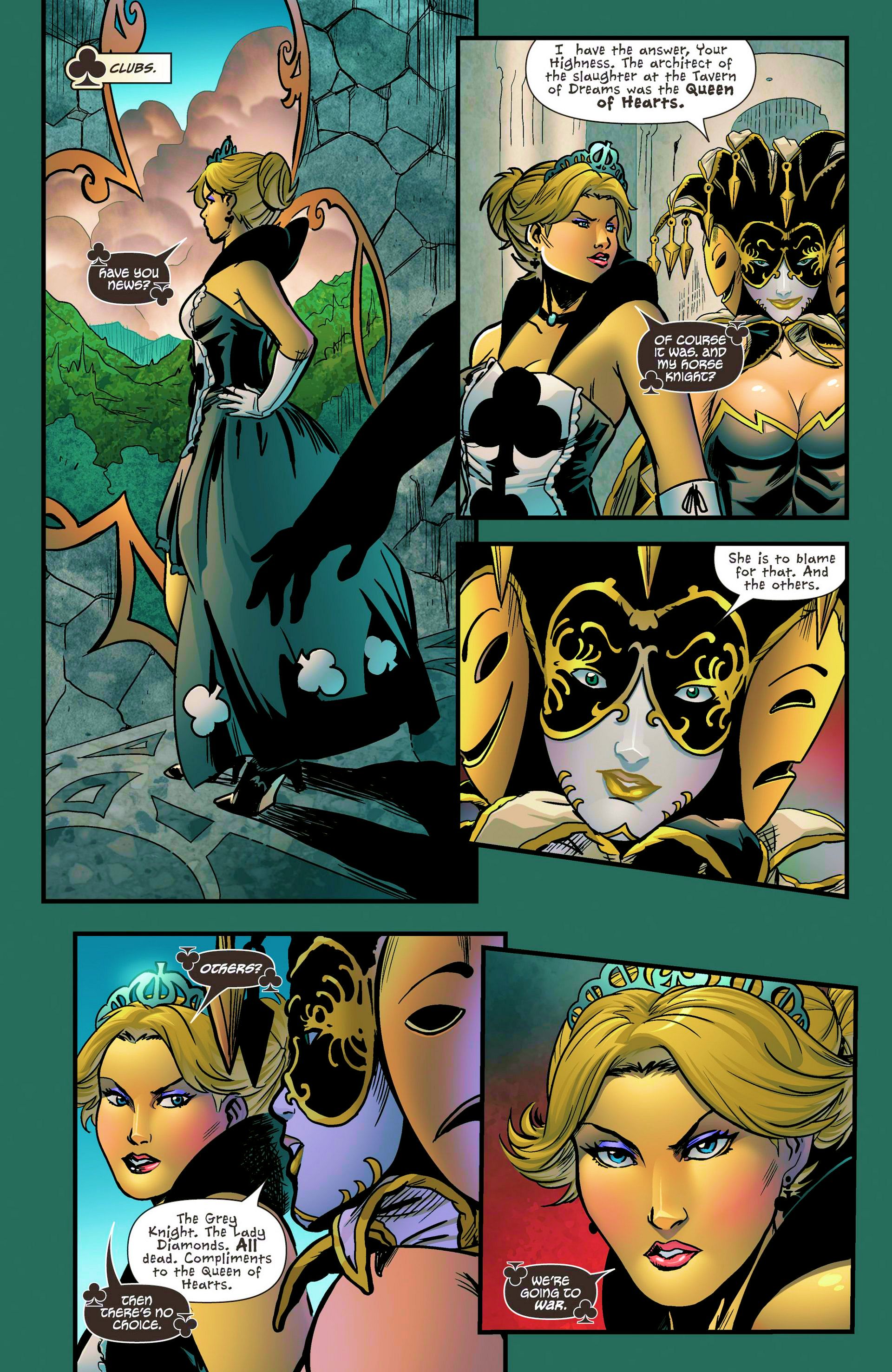 Read online Grimm Fairy Tales presents Wonderland: Clash of Queens comic -  Issue #4 - 11