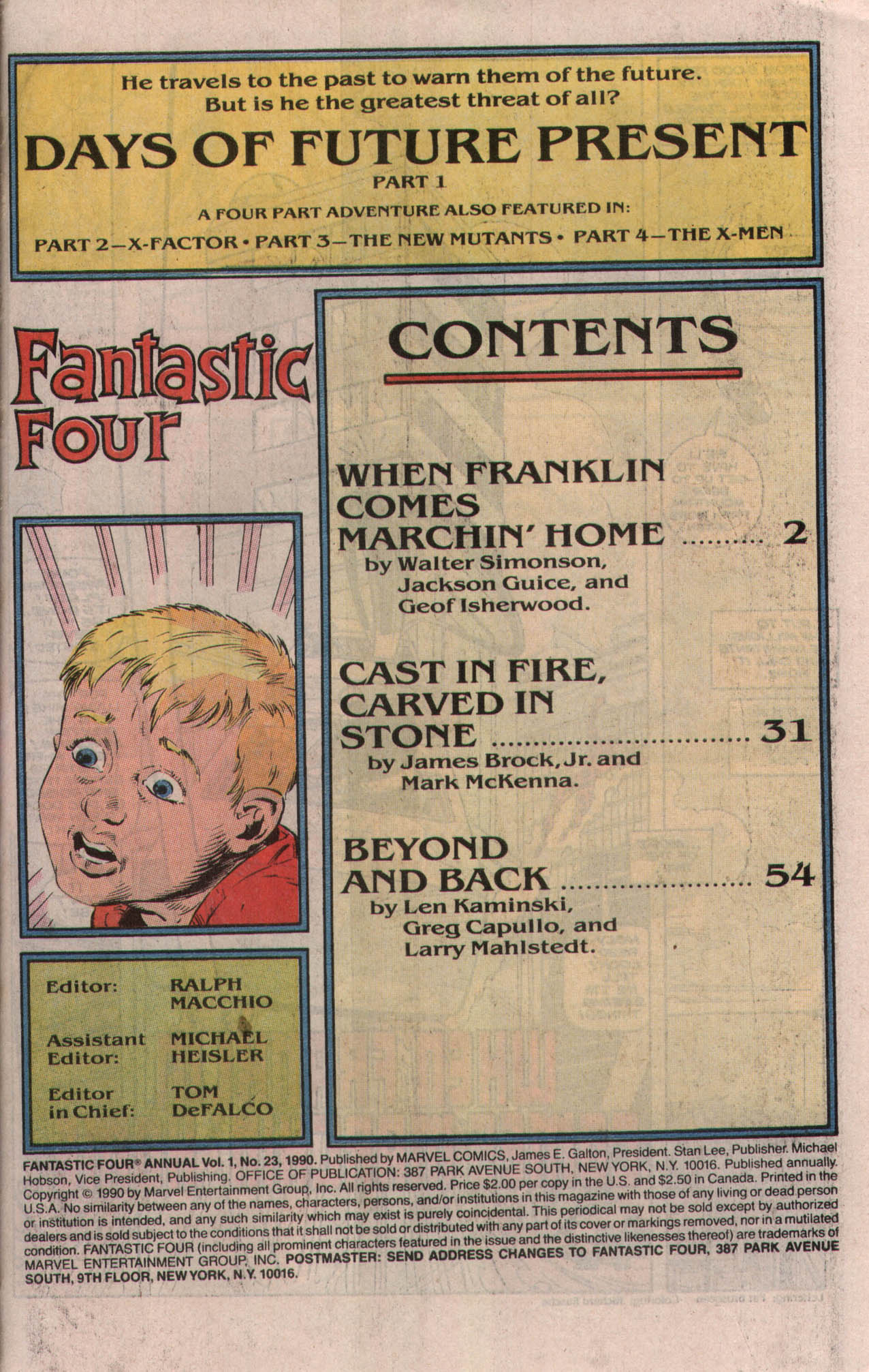 Read online Fantastic Four (1961) comic -  Issue # _Annual 23 - 2