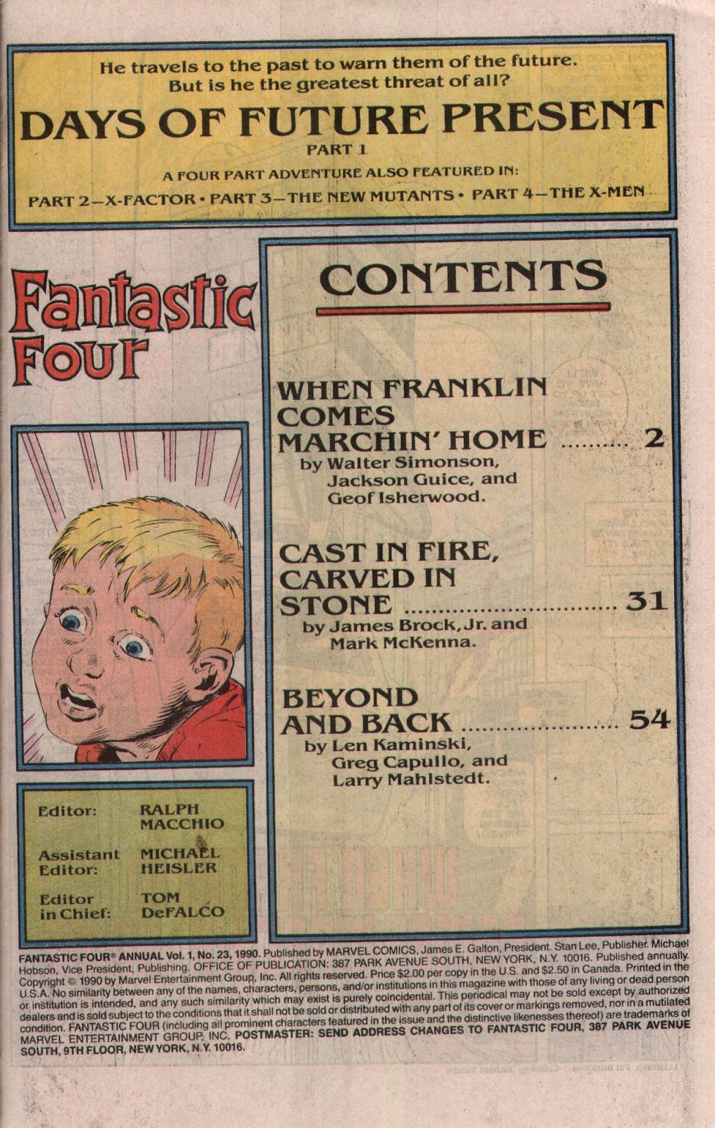 Fantastic Four (1961) issue Annual 23 - Page 2