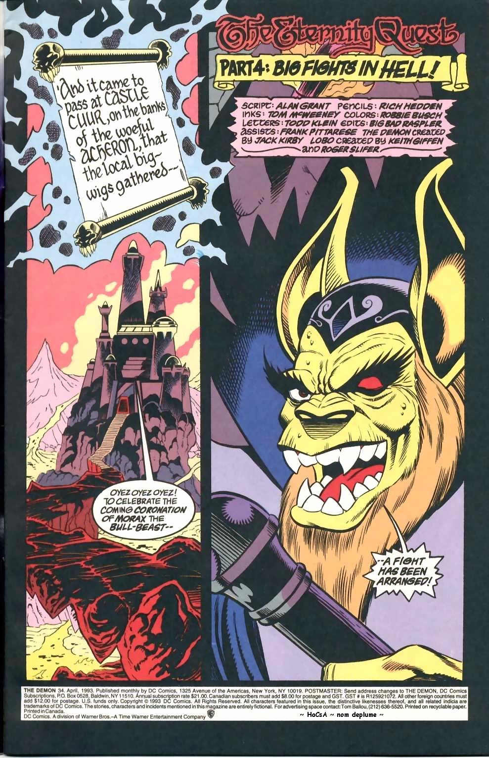 Read online The Demon (1990) comic -  Issue #34 - 2