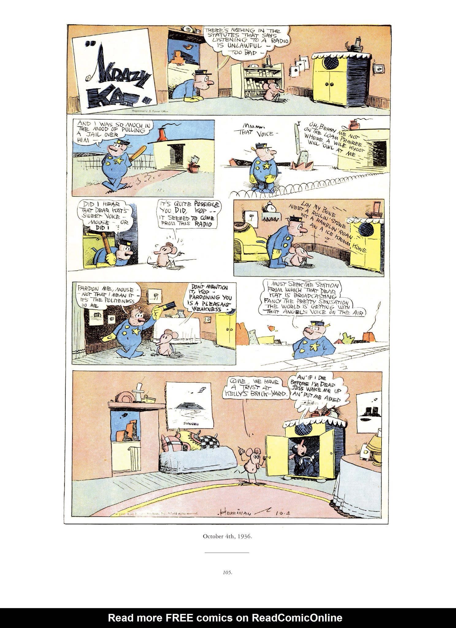 Read online Krazy & Ignatz comic -  Issue # TPB 9 - 103