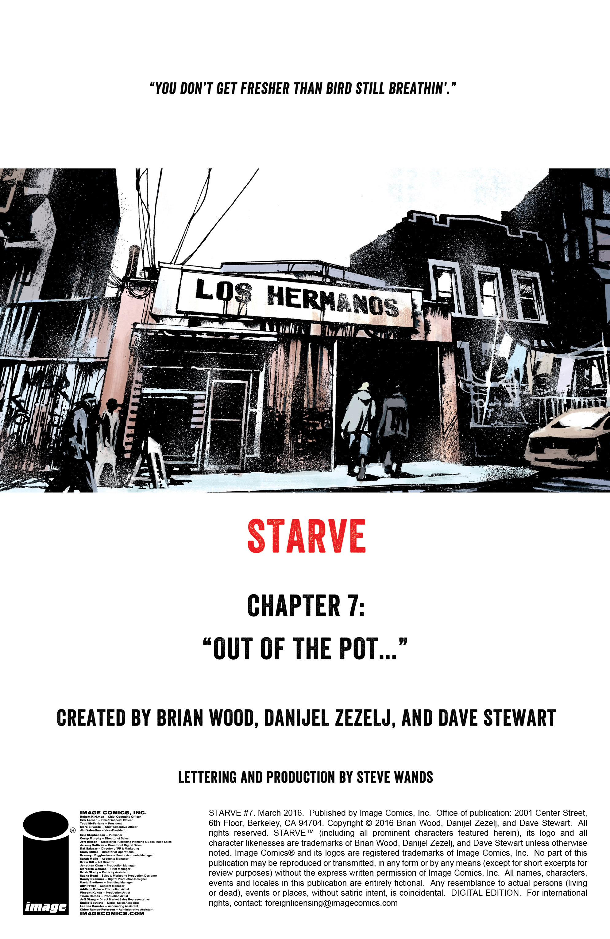Read online Starve comic -  Issue #7 - 2