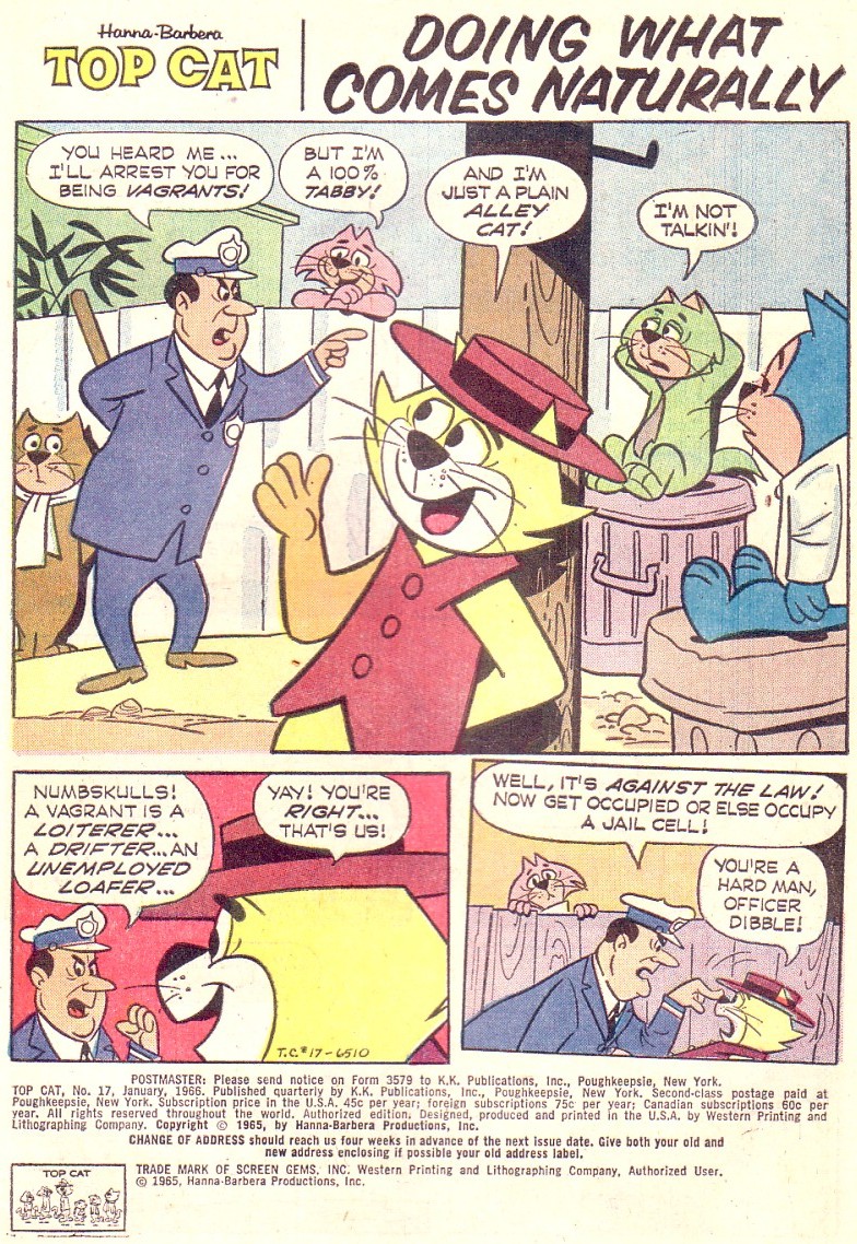 Read online Top Cat (1962) comic -  Issue #17 - 11