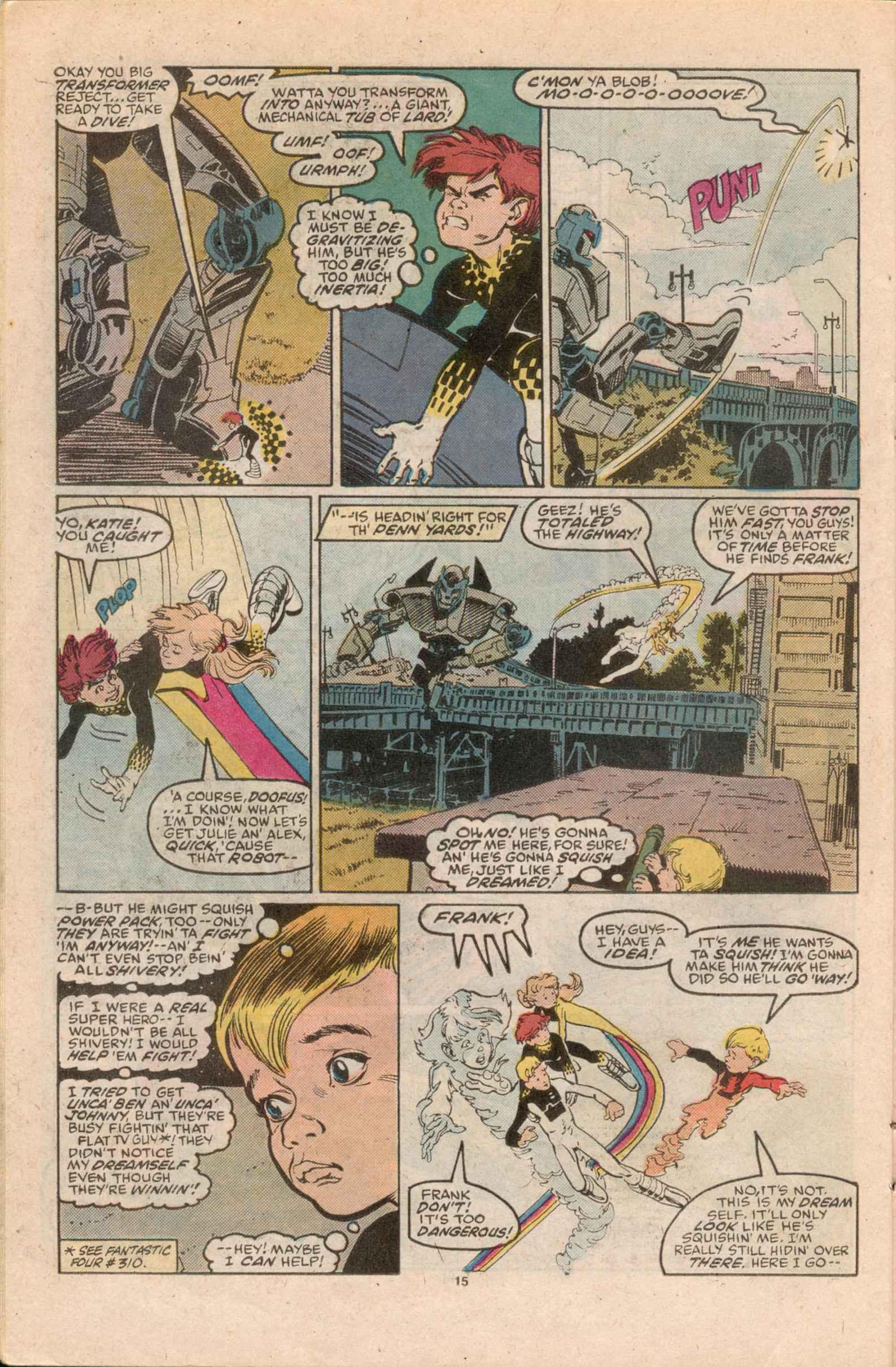 Read online Power Pack (1984) comic -  Issue #36 - 16