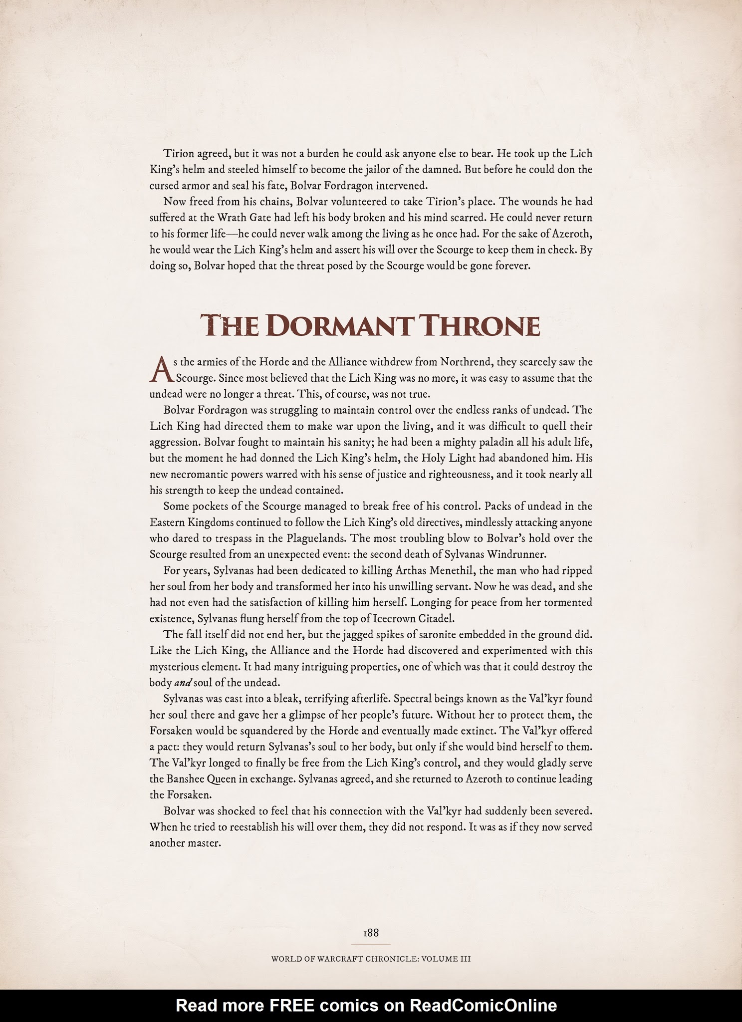 Read online World of Warcraft Chronicle Vol. 3 comic -  Issue # Full - 180