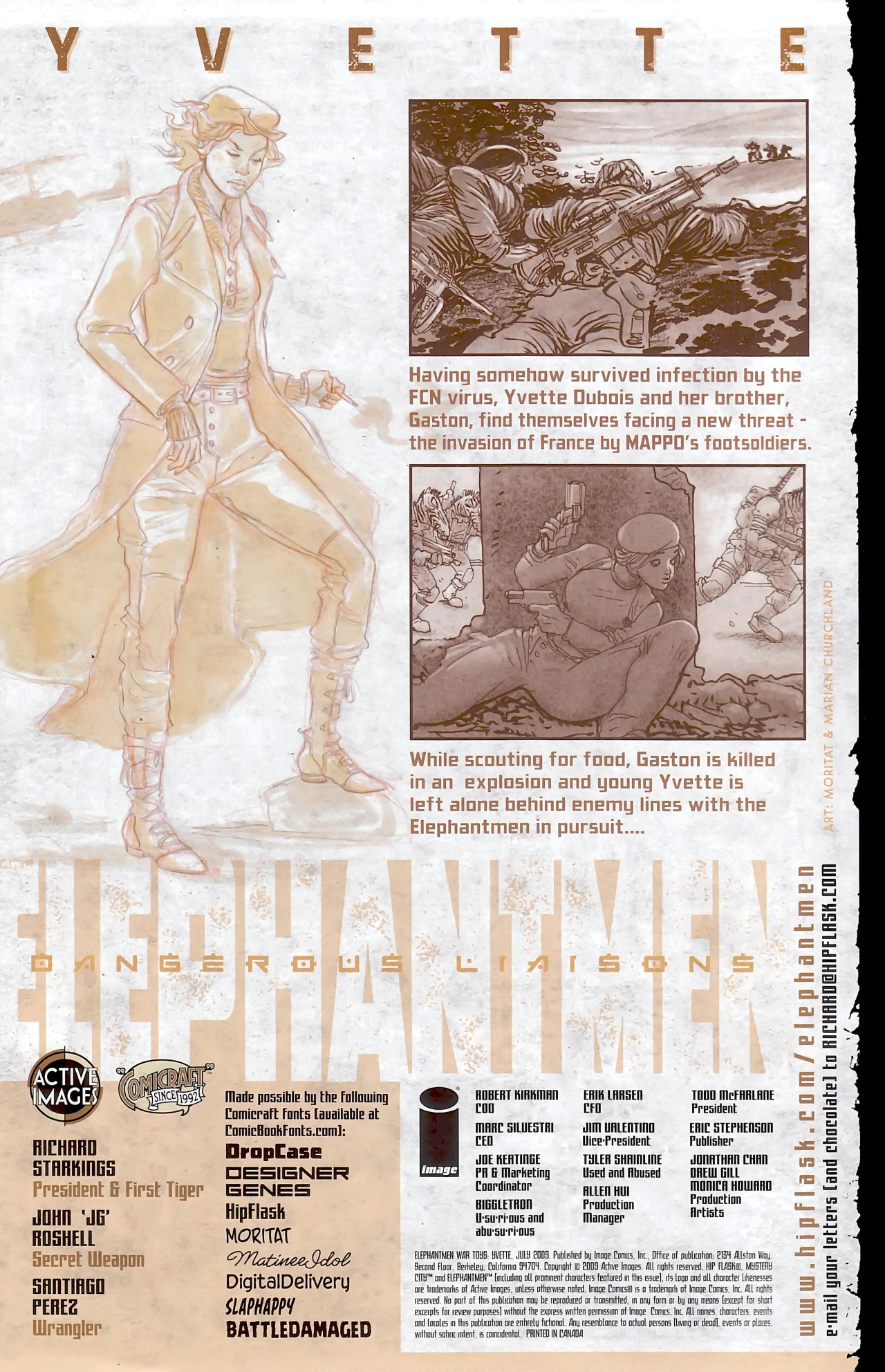 Read online Elephantmen War Toys: Yvette comic -  Issue # Full - 2