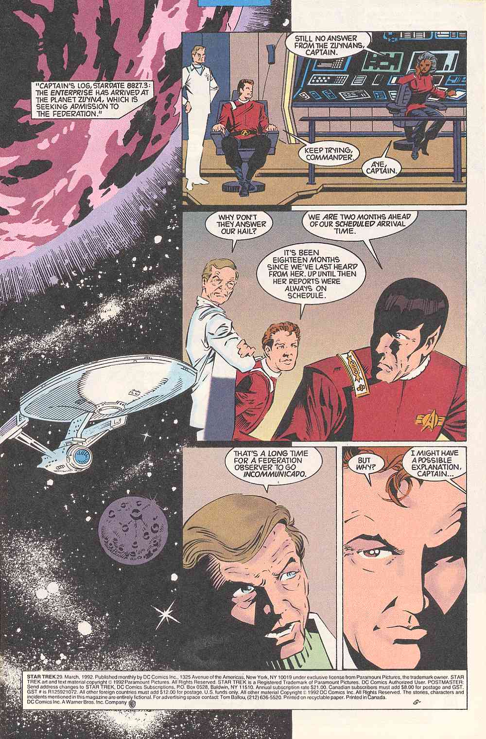 Read online Star Trek (1989) comic -  Issue #29 - 3