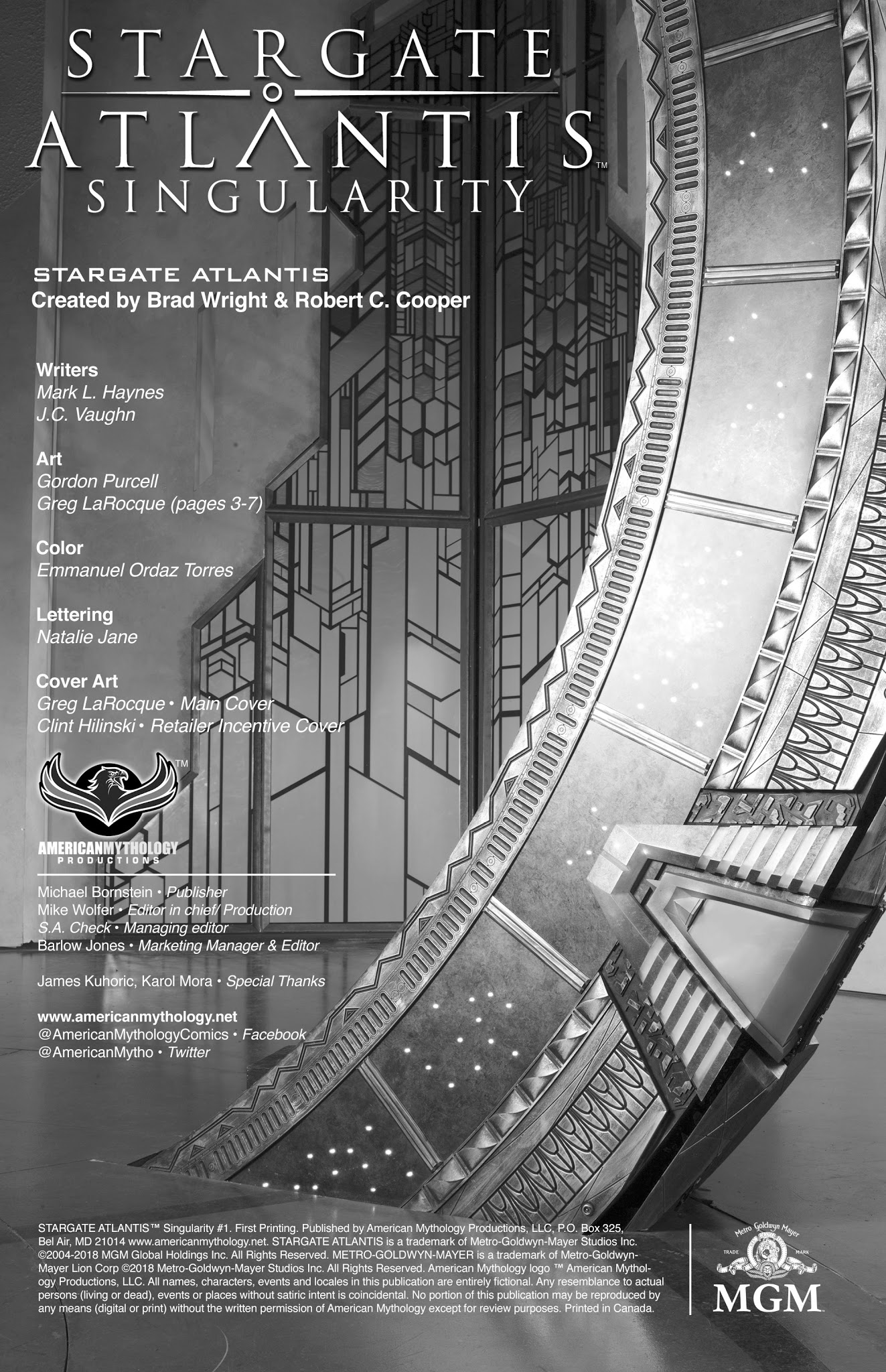 Read online Stargate Atlantis: Singularity comic -  Issue #1 - 2