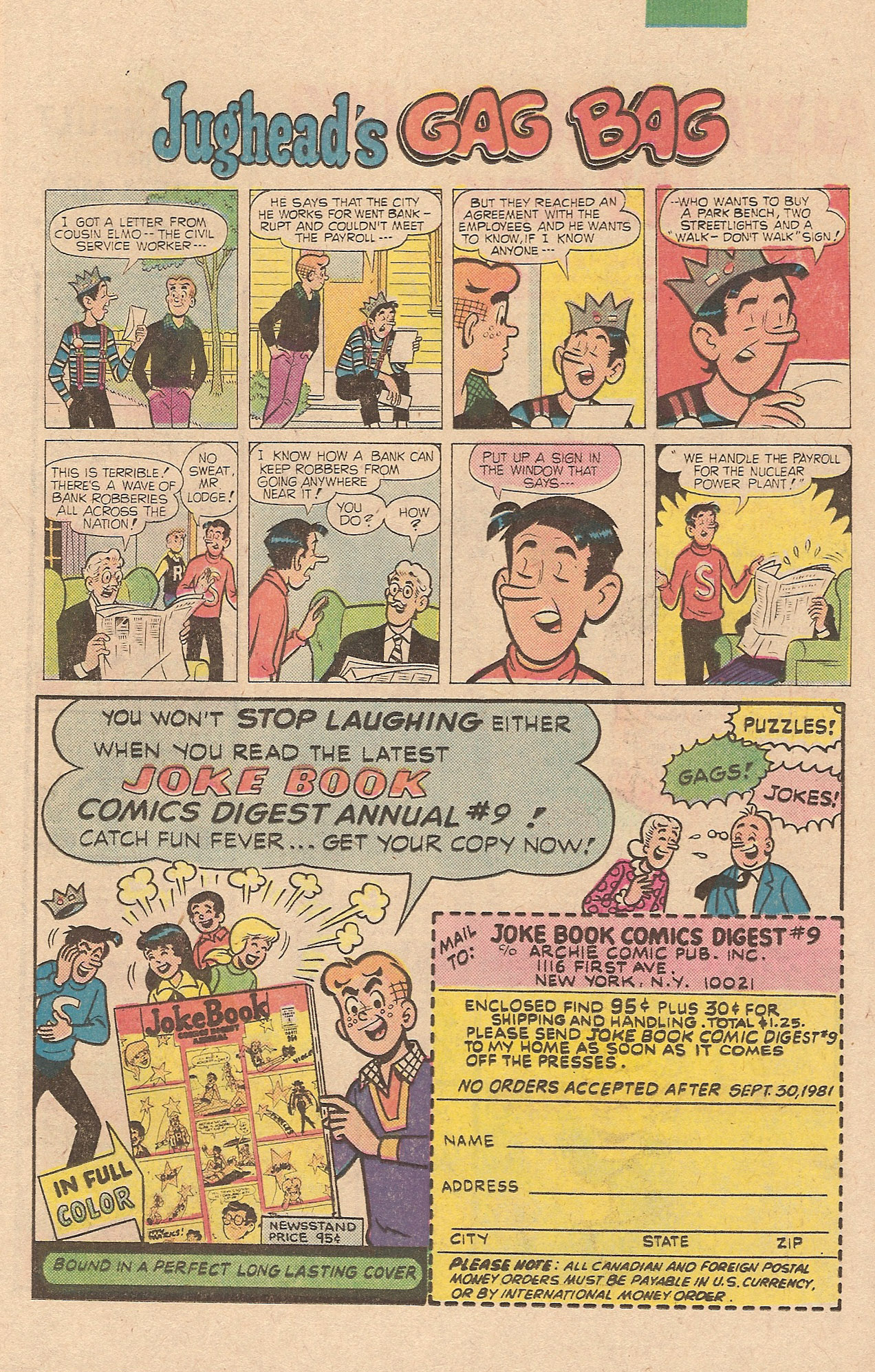 Read online Jughead (1965) comic -  Issue #316 - 11