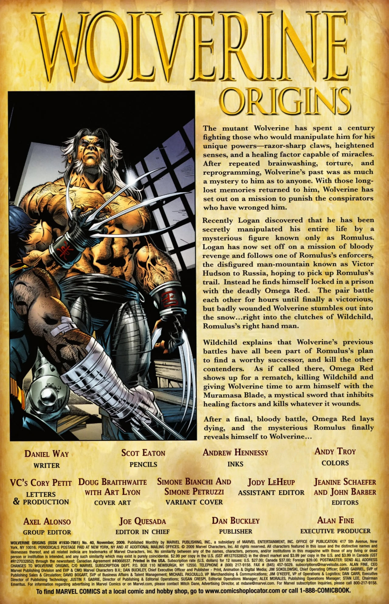 Read online Wolverine: Origins comic -  Issue #40 - 2