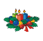 Velas navideñas con luces
