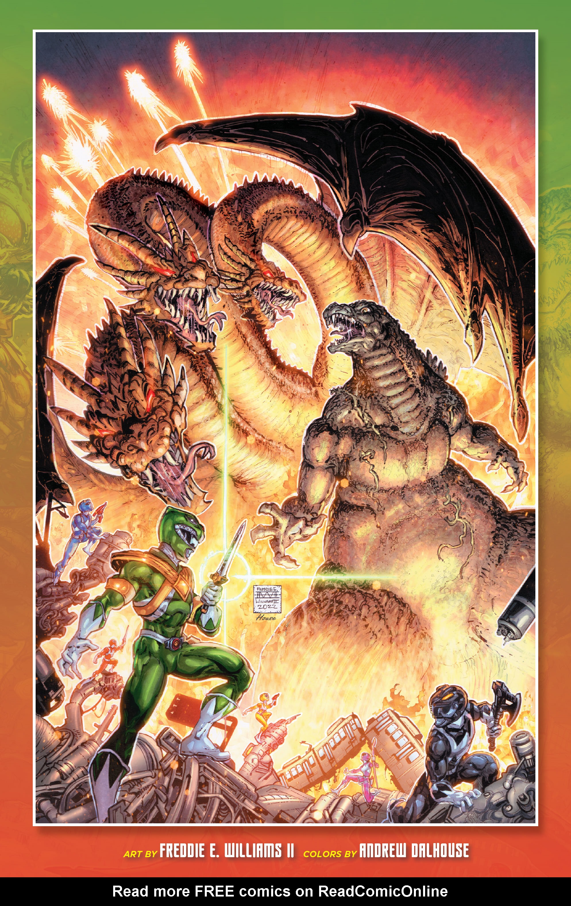 Read online Godzilla vs. The Mighty Morphin Power Rangers comic -  Issue #5 - 23