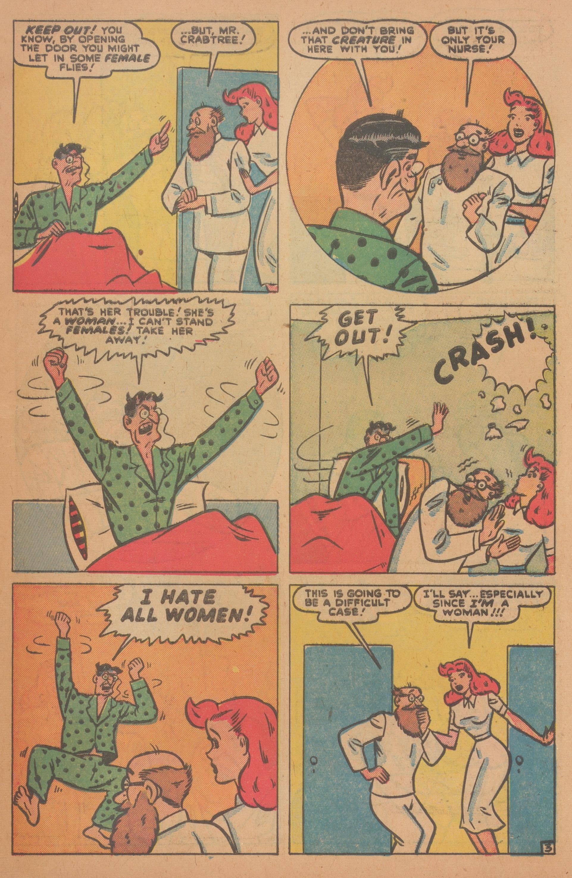 Read online Nellie The Nurse (1945) comic -  Issue #26 - 5