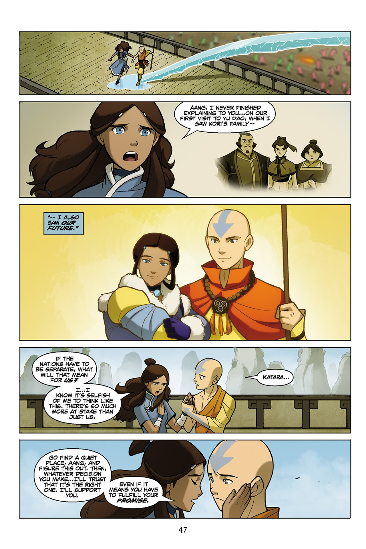 Read online Nickelodeon Avatar: The Last Airbender - The Promise comic -  Issue # Part 3 - 47