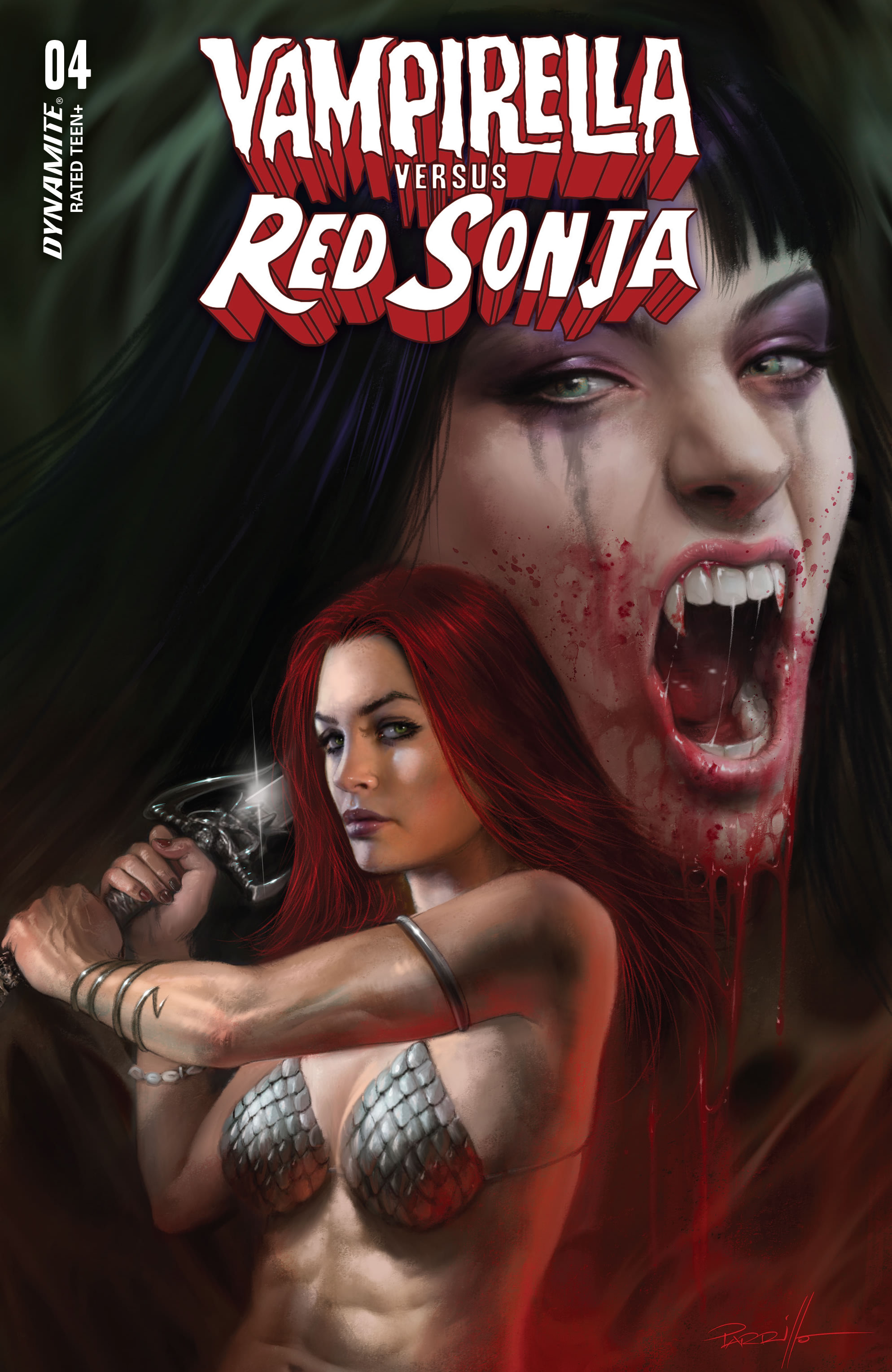 Read online Vampirella Vs. Red Sonja comic -  Issue #4 - 1