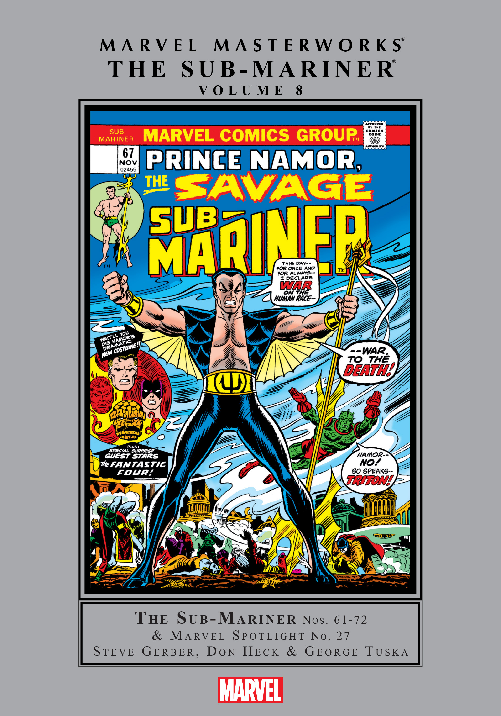 Read online Marvel Masterworks: The Sub-Mariner comic -  Issue # TPB 8 (Part 1) - 1