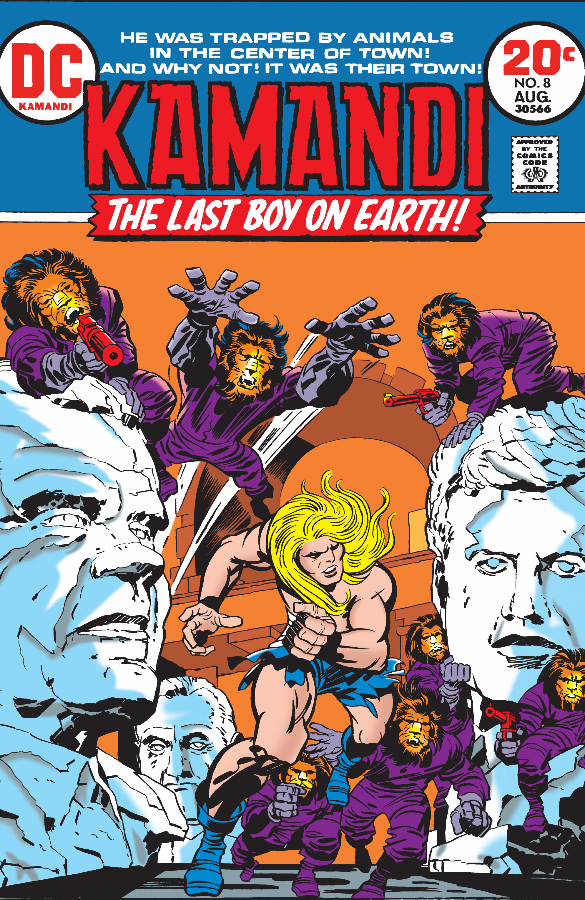 Read online Kamandi, The Last Boy On Earth comic -  Issue #8 - 1
