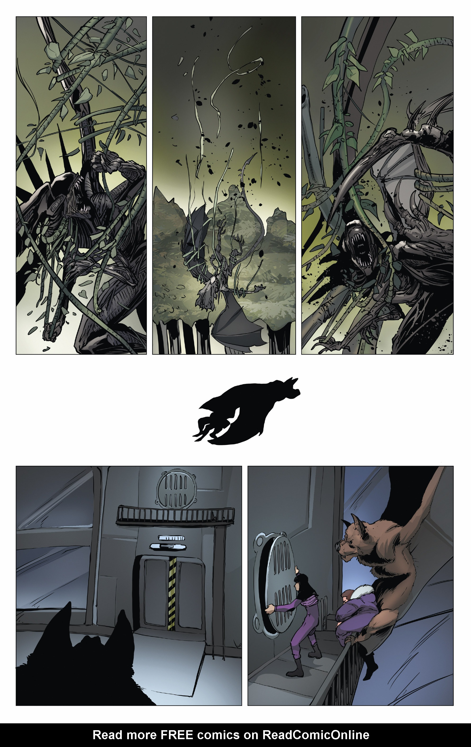 Read online Aliens/Vampirella comic -  Issue #5 - 6