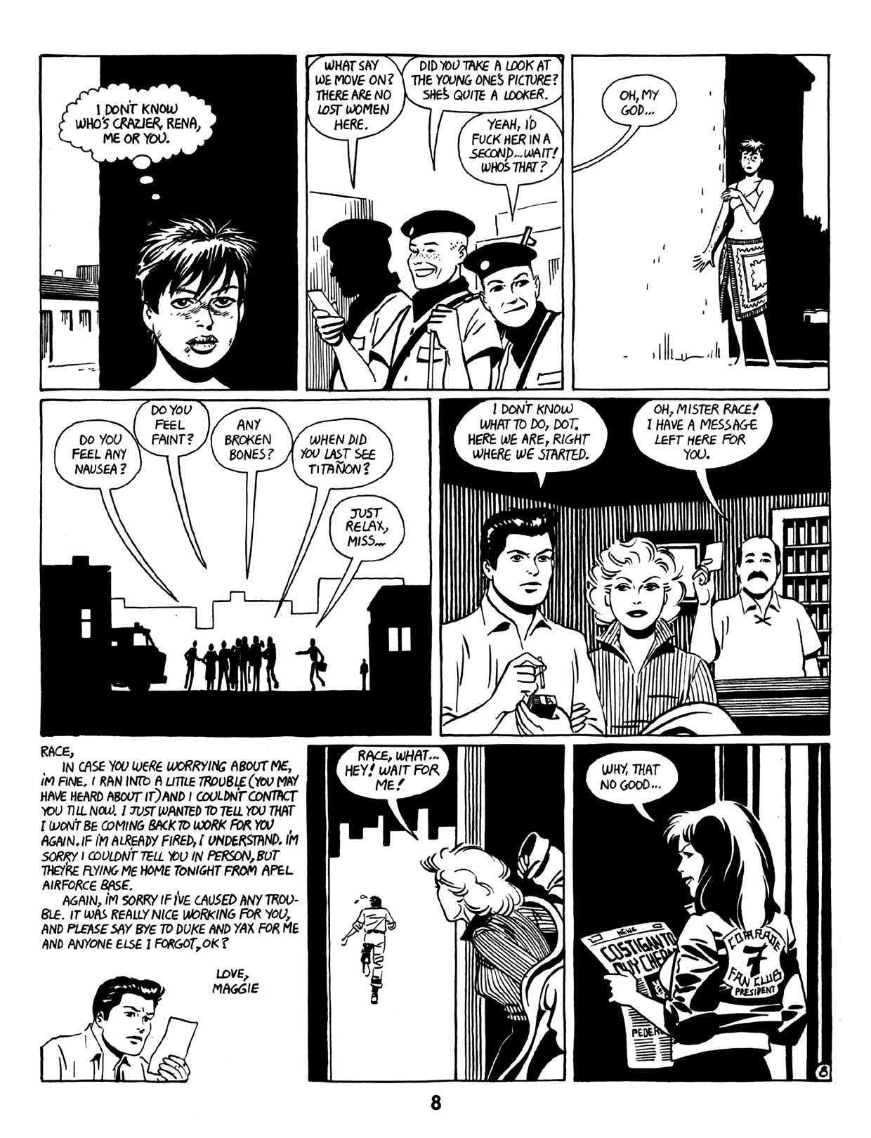 Read online Love and Rockets (1982) comic -  Issue #11 - 10