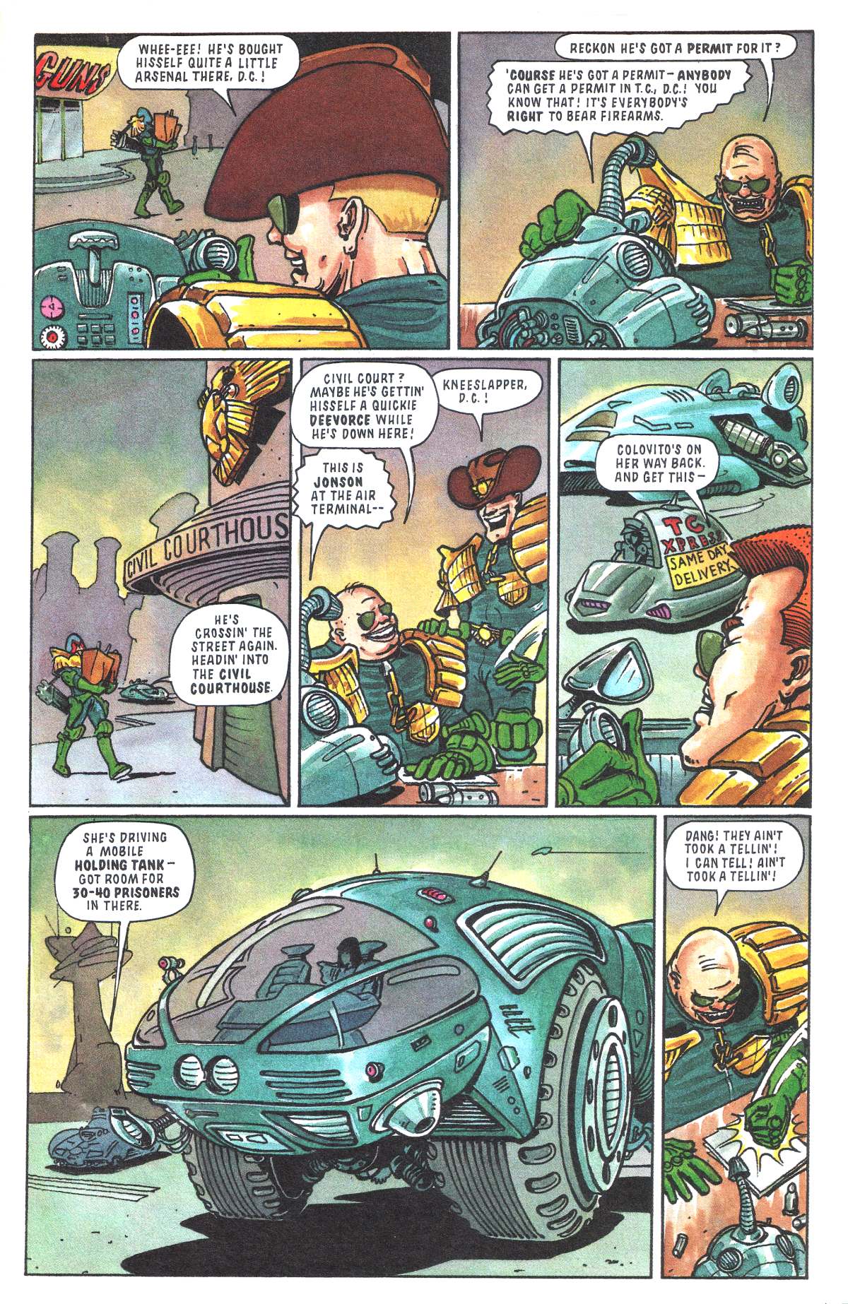 Read online Judge Dredd: The Megazine (vol. 2) comic -  Issue #1 - 9