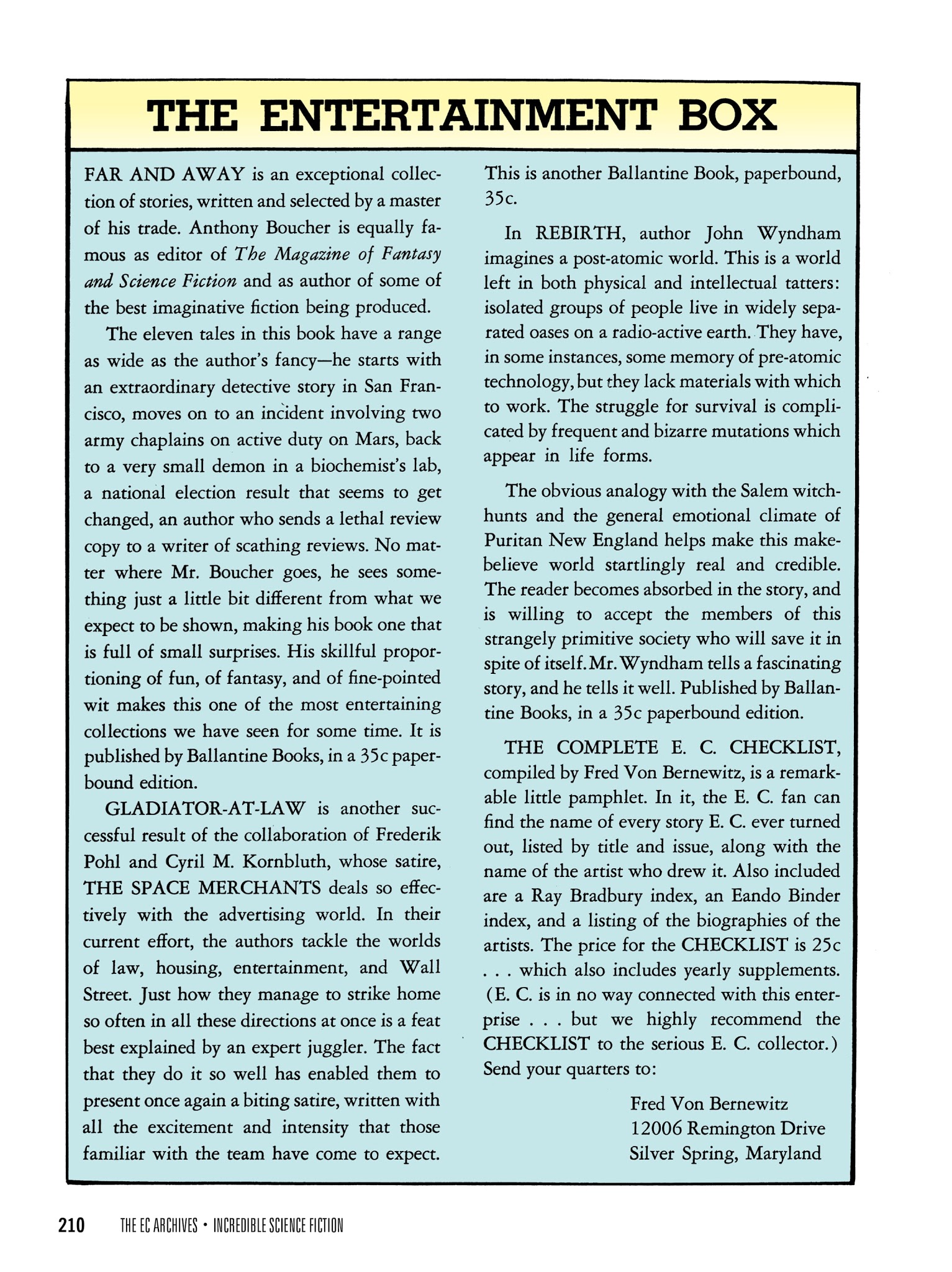 Read online The EC Archives: Incredible Science Fiction comic -  Issue # TPB - 212