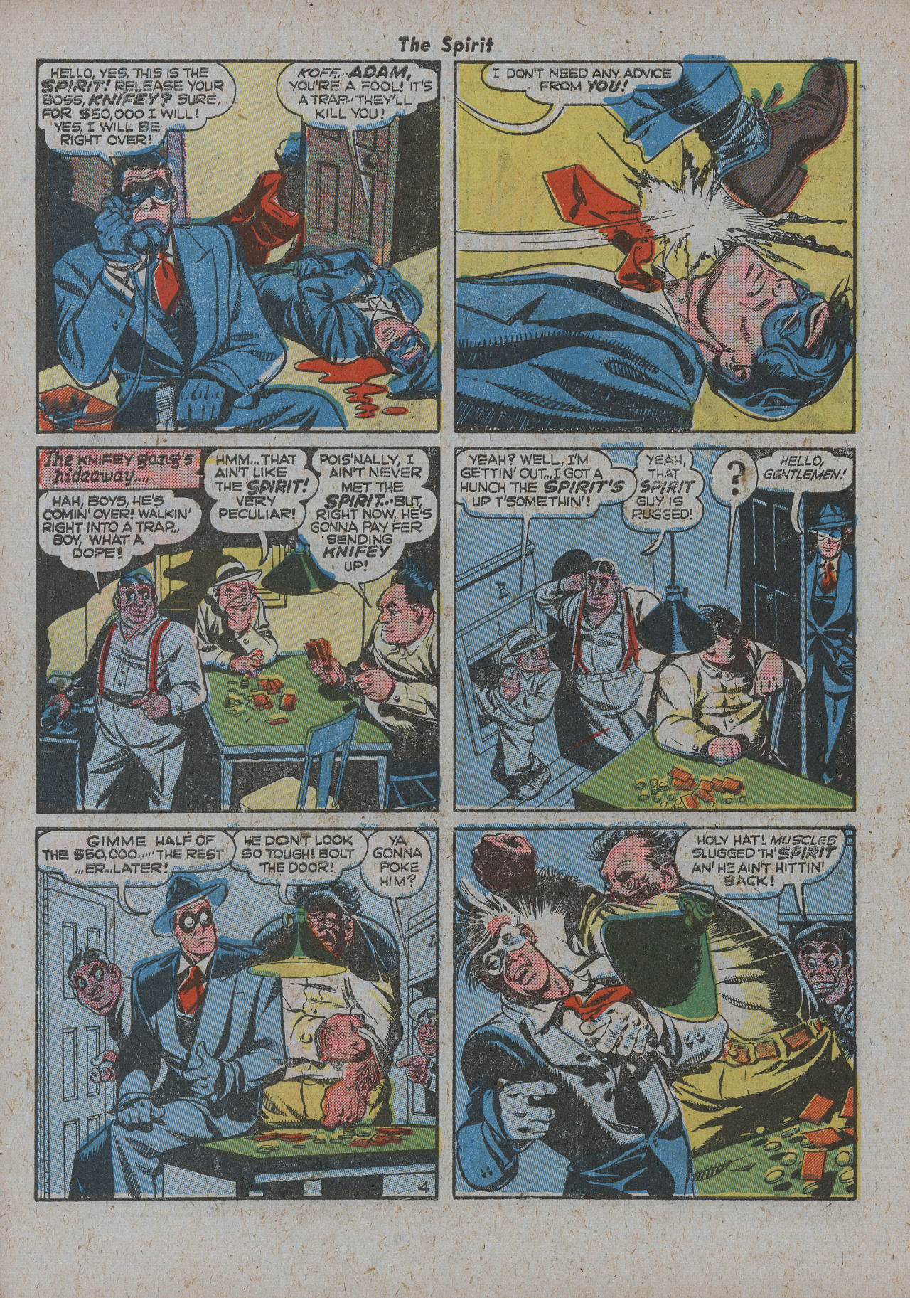 Read online The Spirit (1944) comic -  Issue #20 - 6