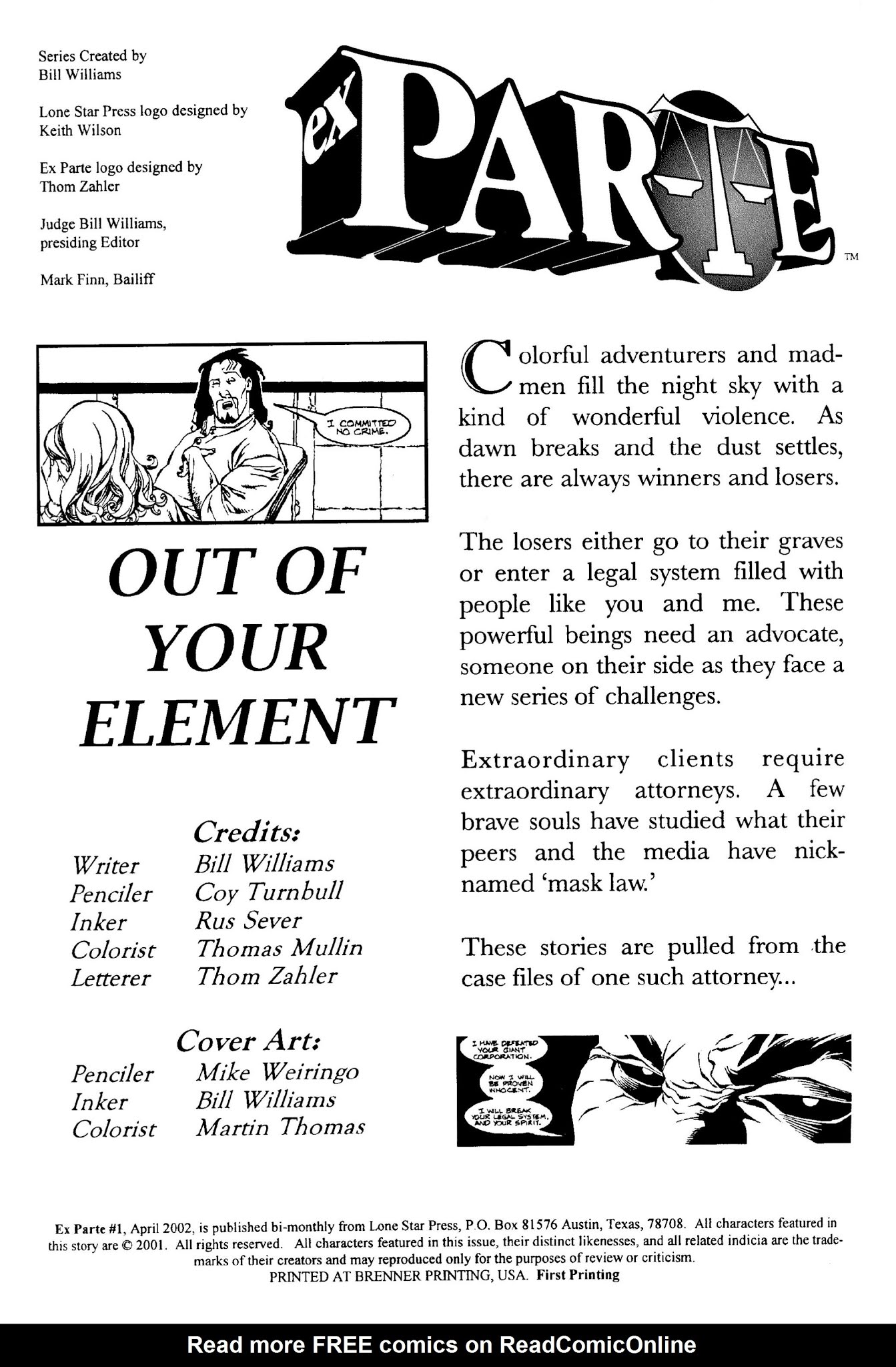 Read online Ex Parte comic -  Issue #1 - 2