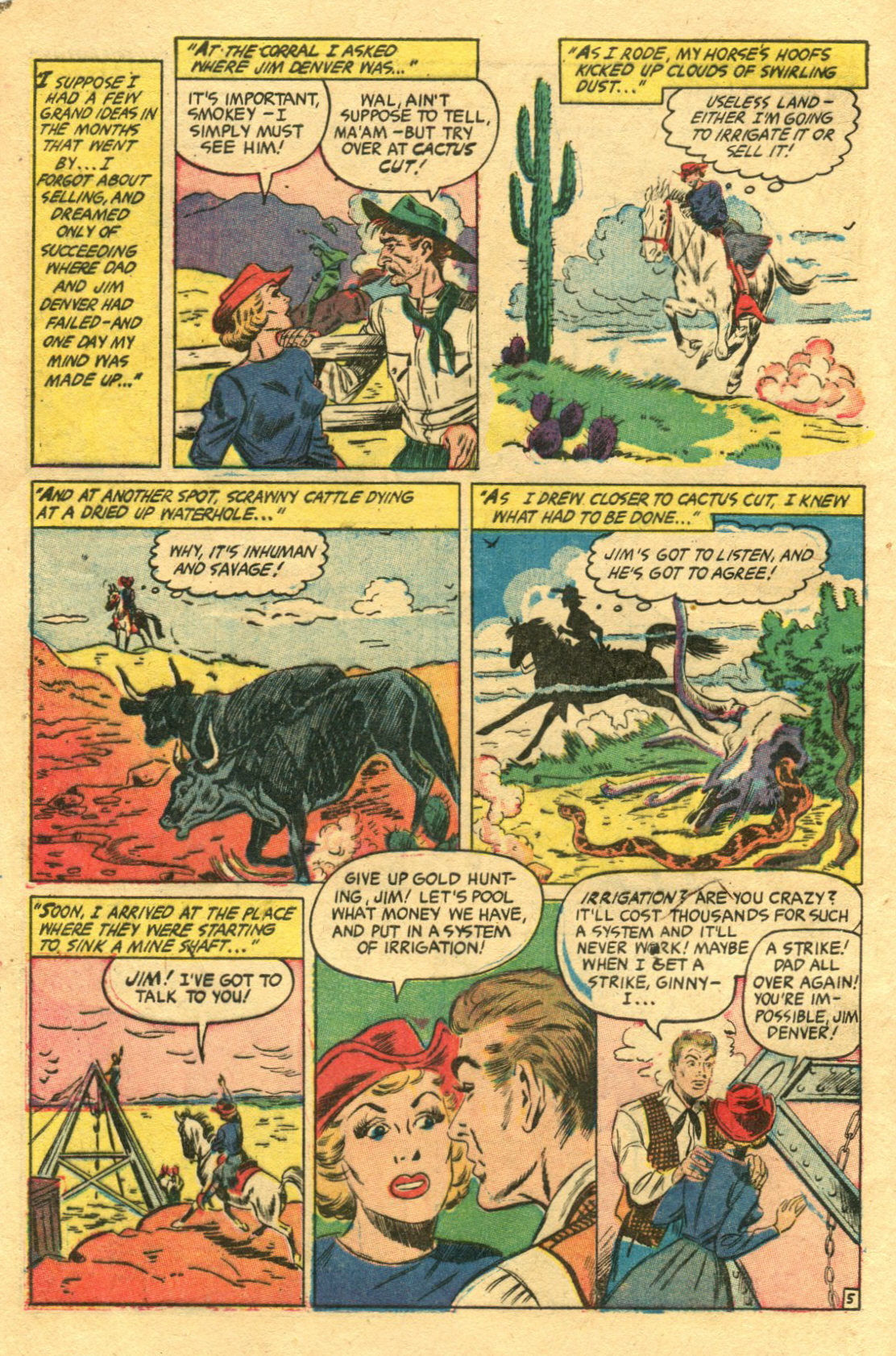 Read online Cowgirl Romances (1950) comic -  Issue #11 - 8