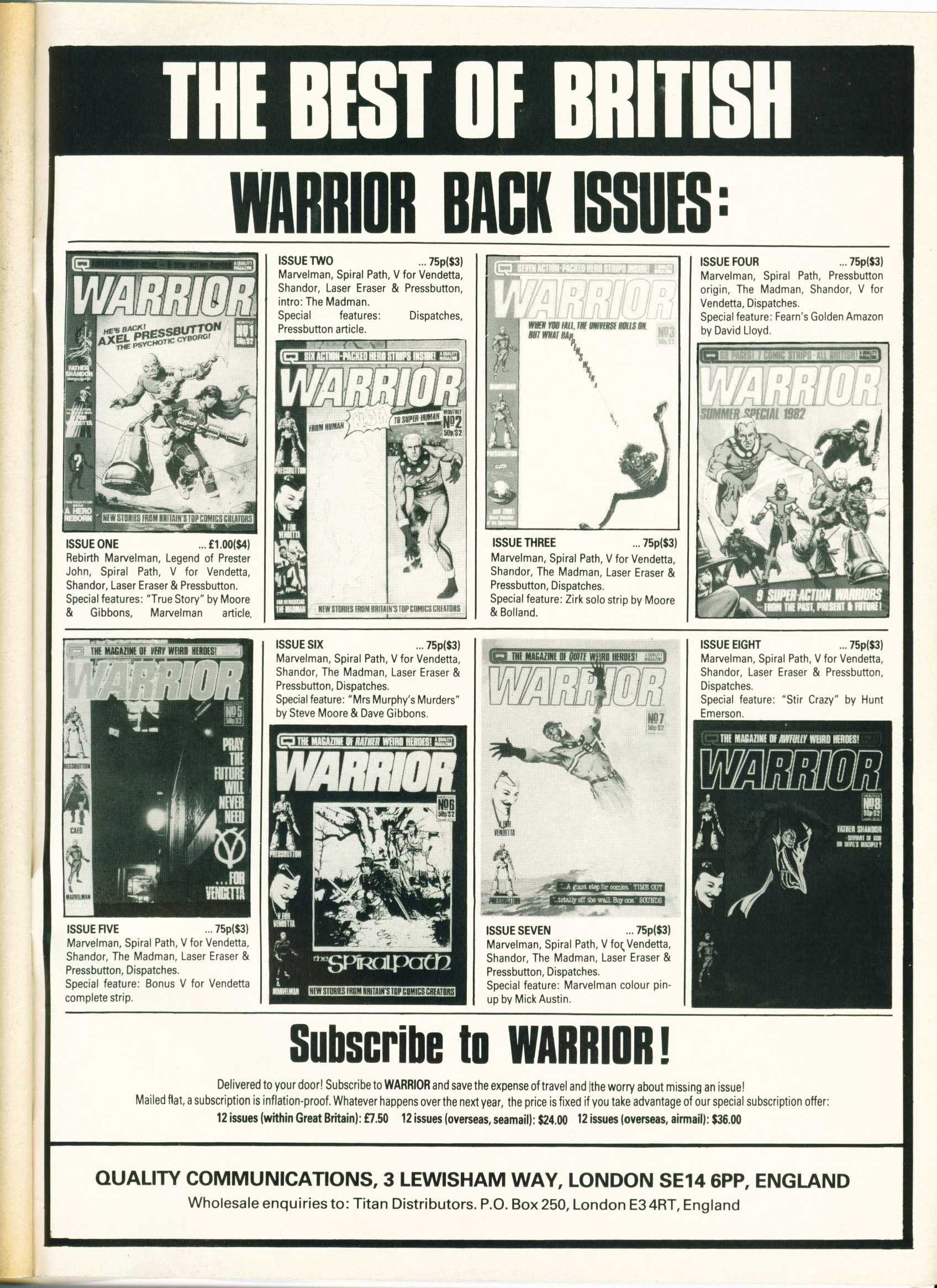 Warrior Issue #10 #11 - English 50