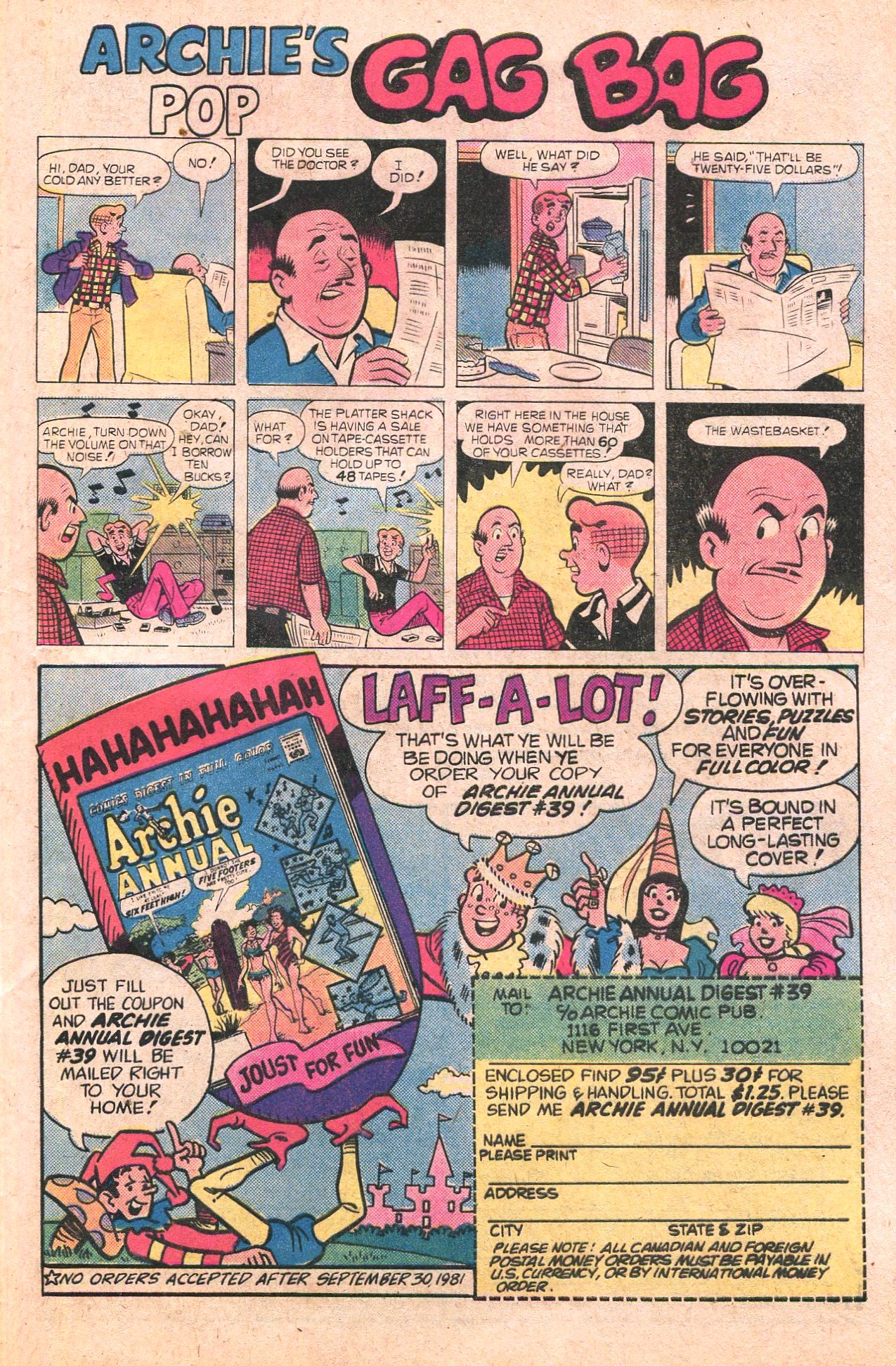 Read online Archie's Joke Book Magazine comic -  Issue #279 - 33