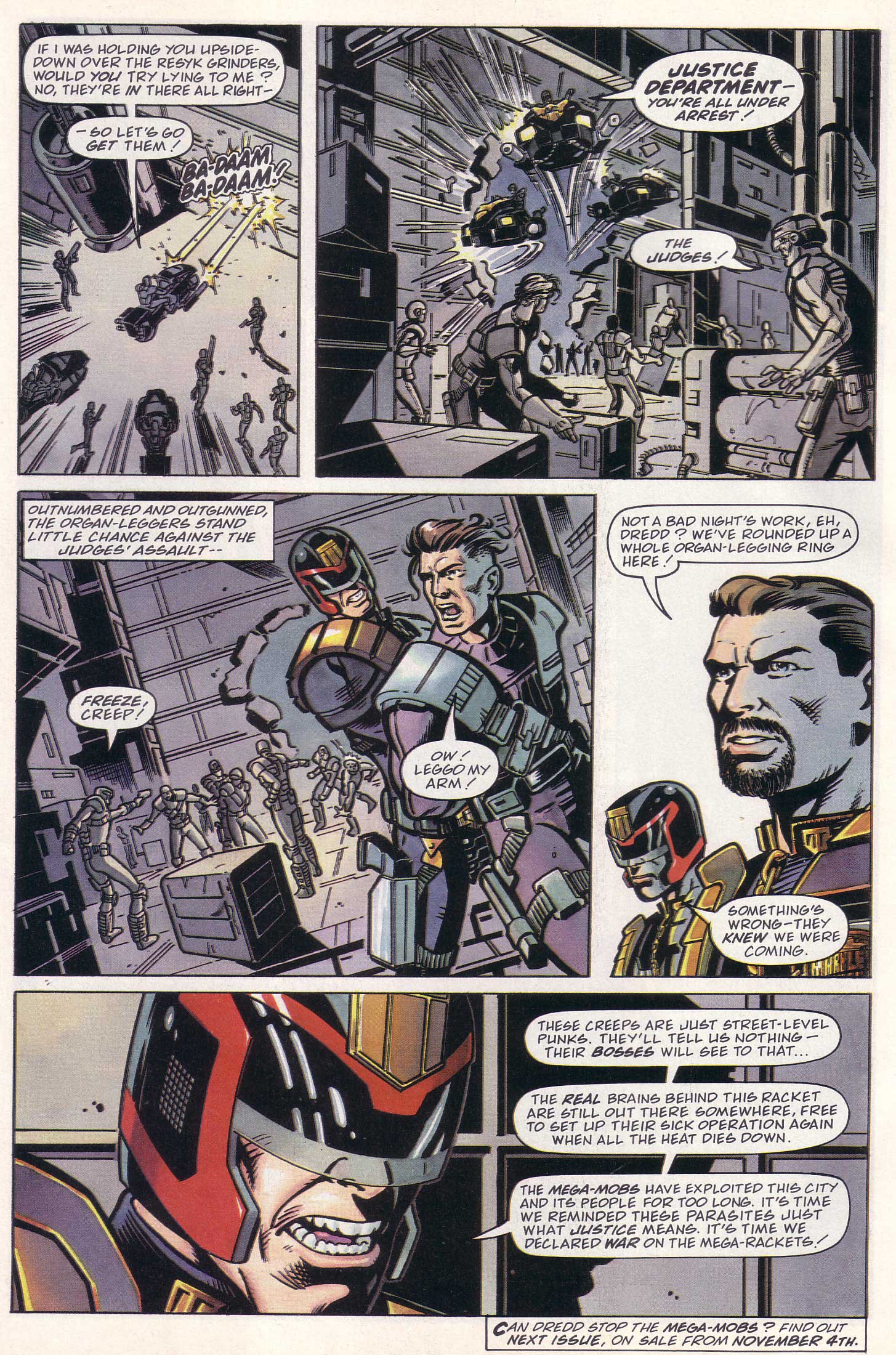 Read online Judge Dredd Lawman of the Future comic -  Issue #8 - 33