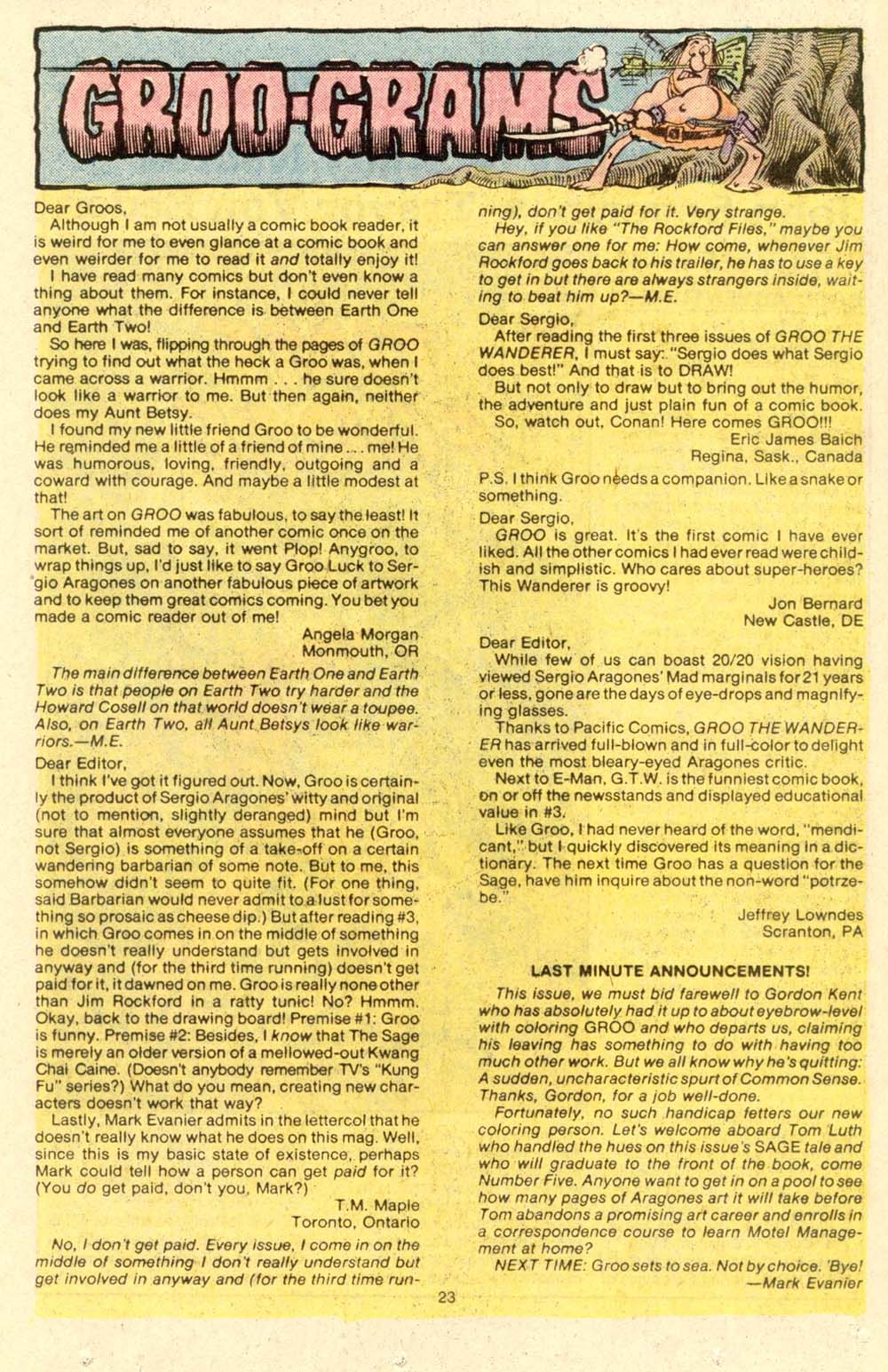 Read online Groo the Wanderer comic -  Issue #4 - 24