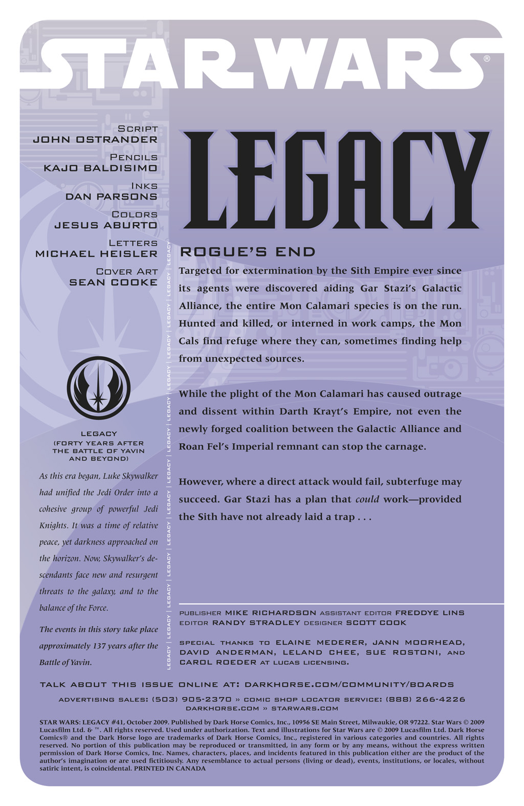 Read online Star Wars: Legacy (2006) comic -  Issue #41 - 2