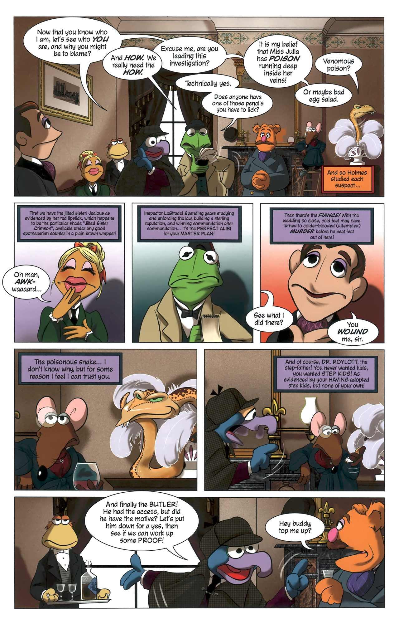 Read online Muppet Sherlock Holmes comic -  Issue #1 - 10