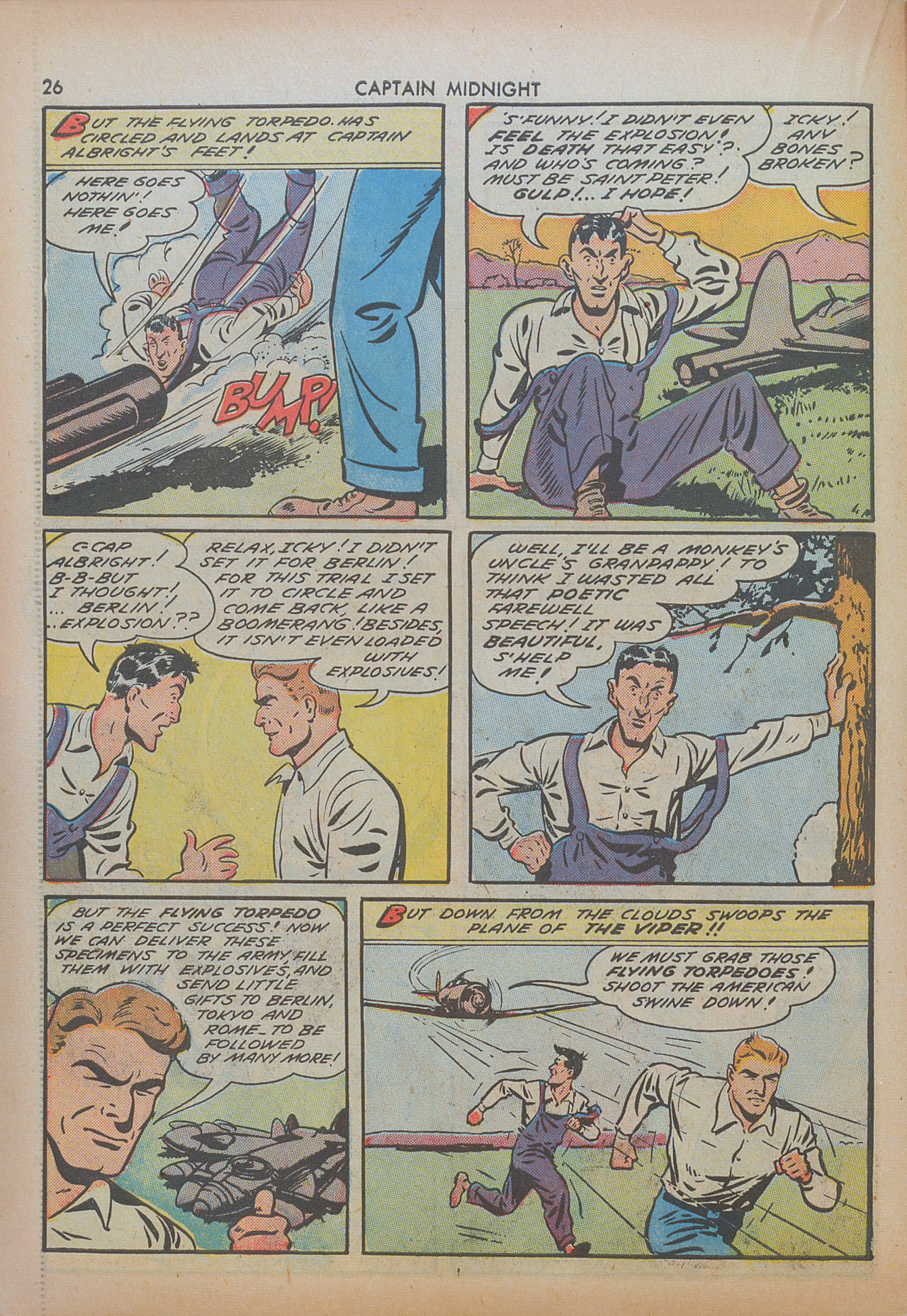 Read online Captain Midnight (1942) comic -  Issue #8 - 26