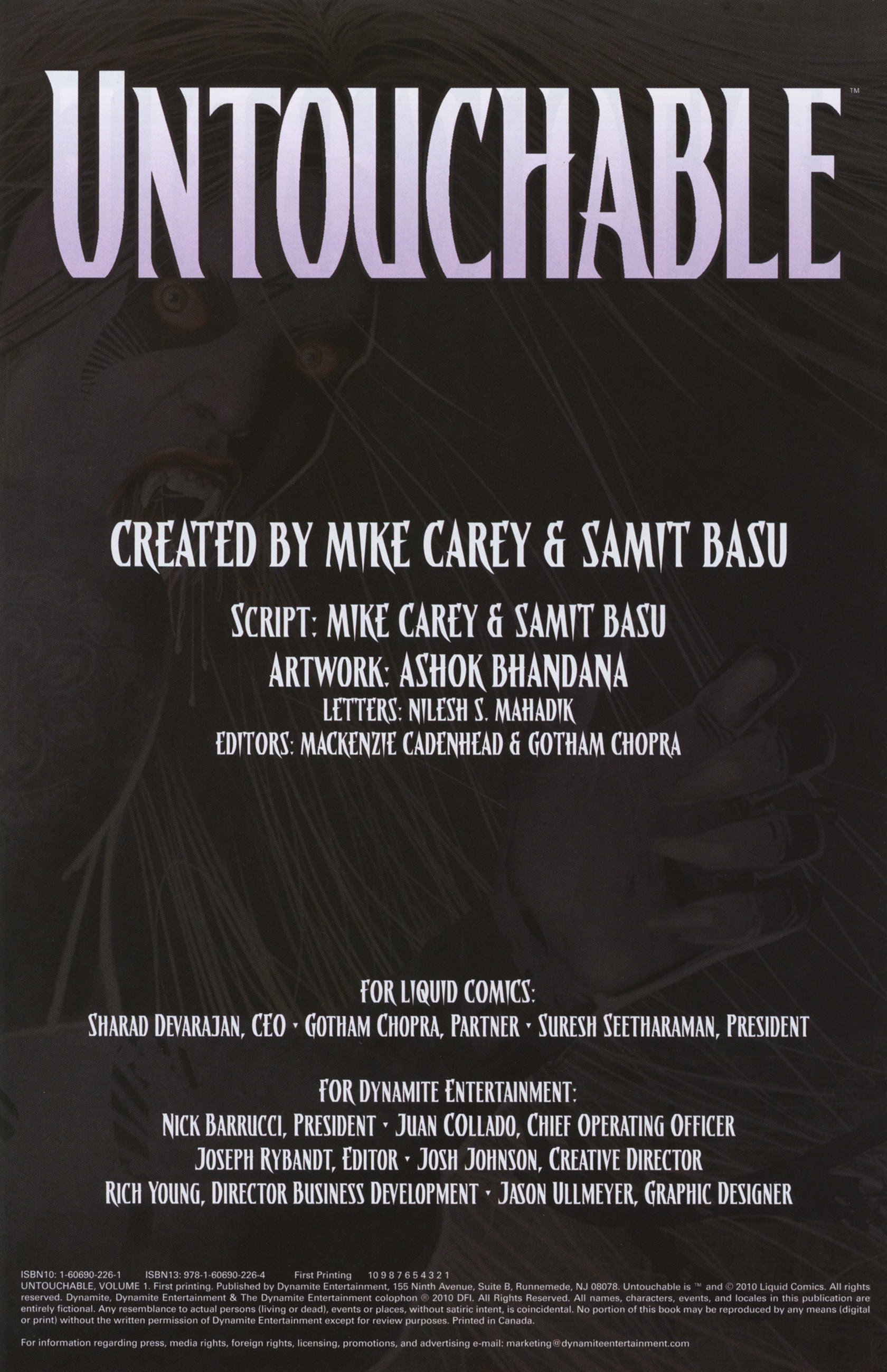 Read online Untouchable comic -  Issue # Full - 4