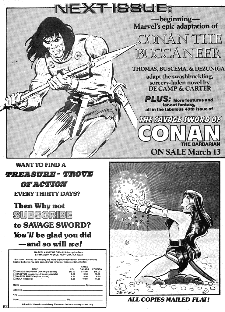 Read online The Savage Sword Of Conan comic -  Issue #39 - 61