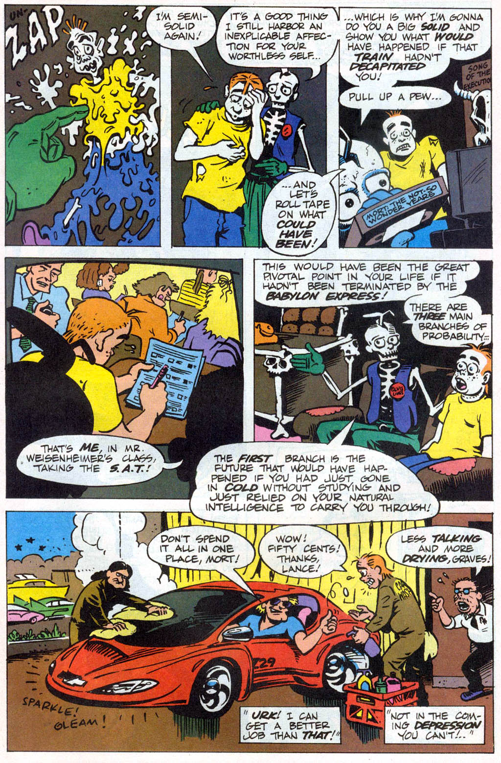 Read online Mort The Dead Teenager comic -  Issue #4 - 4