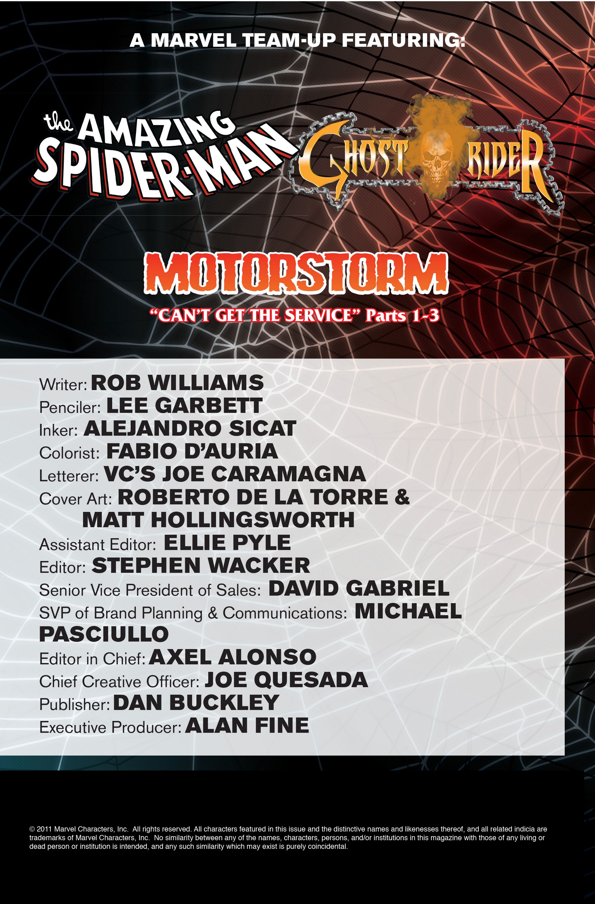 Read online Amazing Spider-Man/Ghost Rider: Motorstorm comic -  Issue # Full - 2