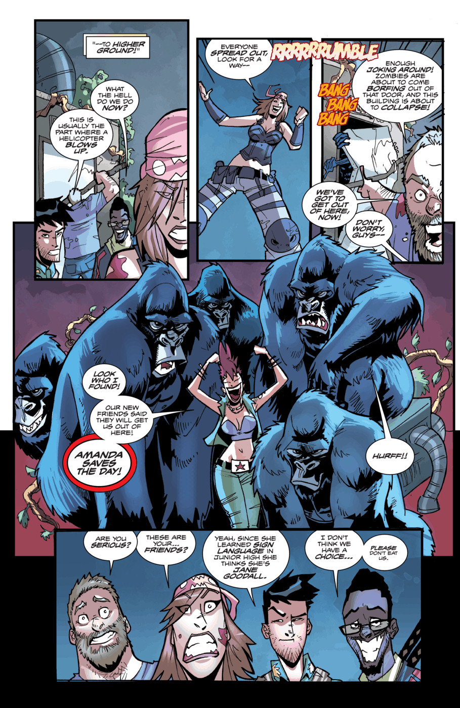 Read online Fanboys vs. Zombies comic -  Issue #8 - 18