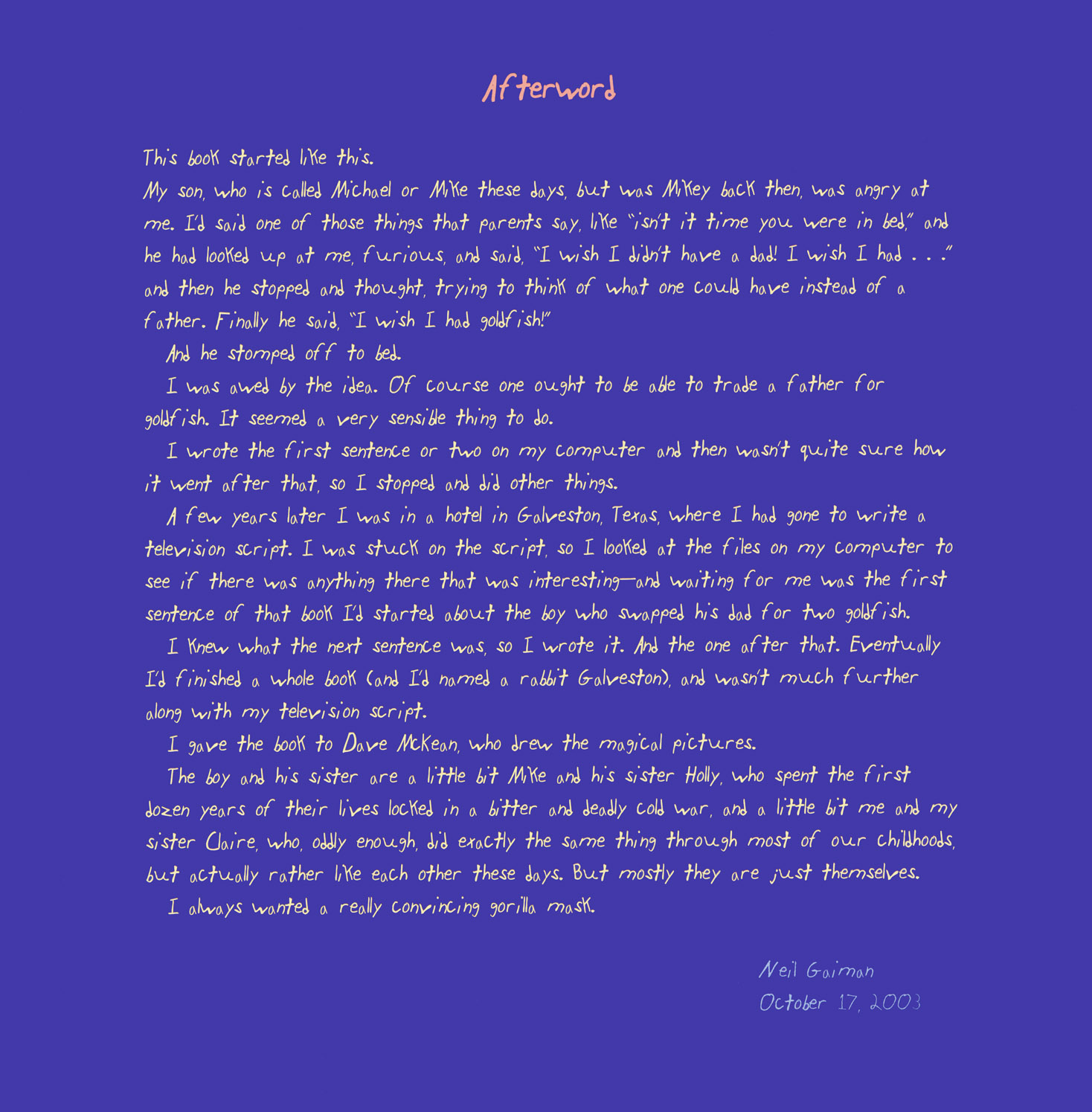 Read online The Day I Swapped My Dad For Two Goldfish comic -  Issue # Full - 56