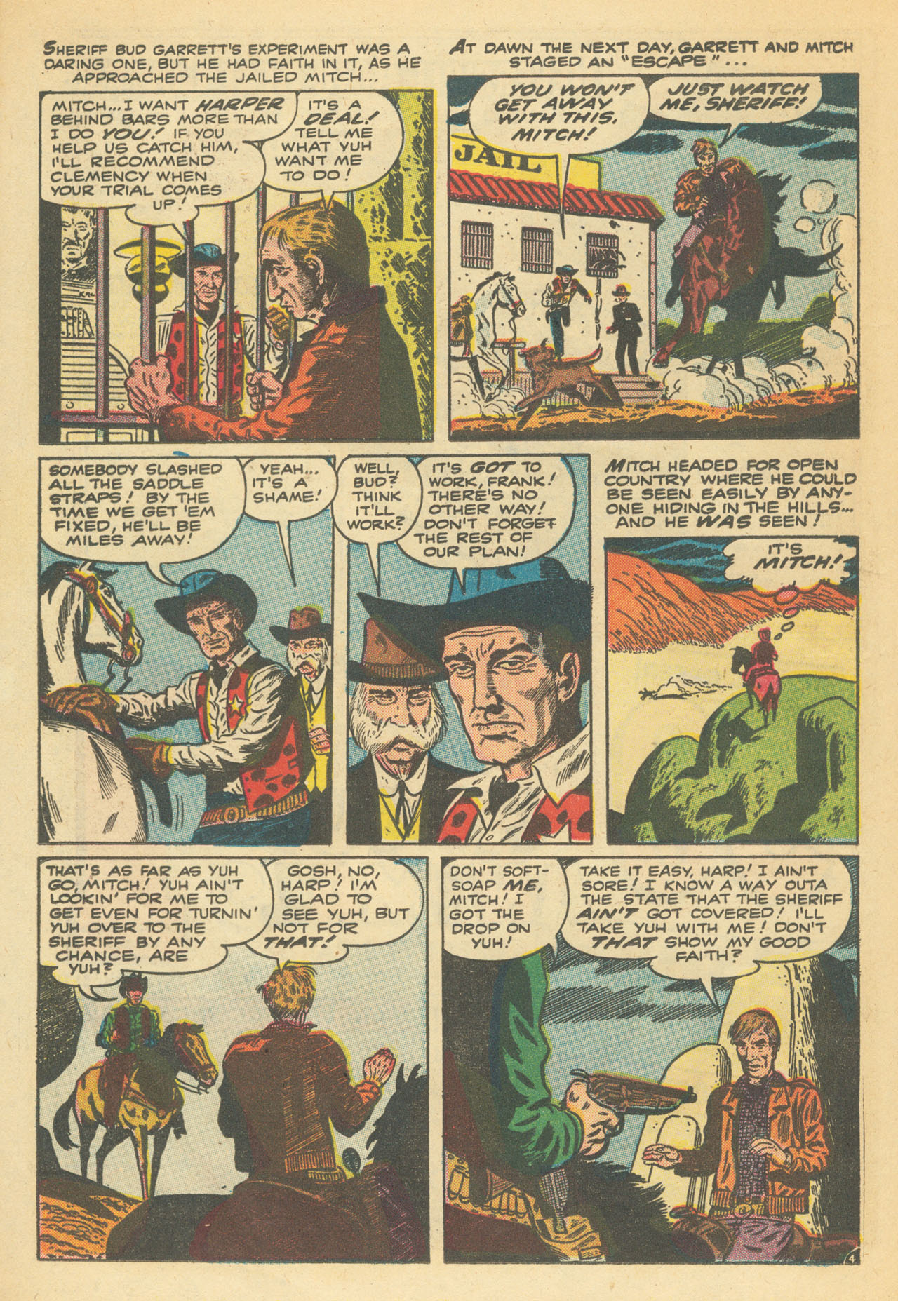 Read online Western Outlaws (1954) comic -  Issue #9 - 22