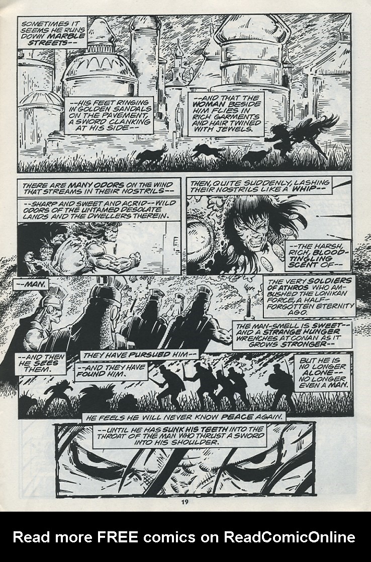 Read online The Savage Sword Of Conan comic -  Issue #221 - 21
