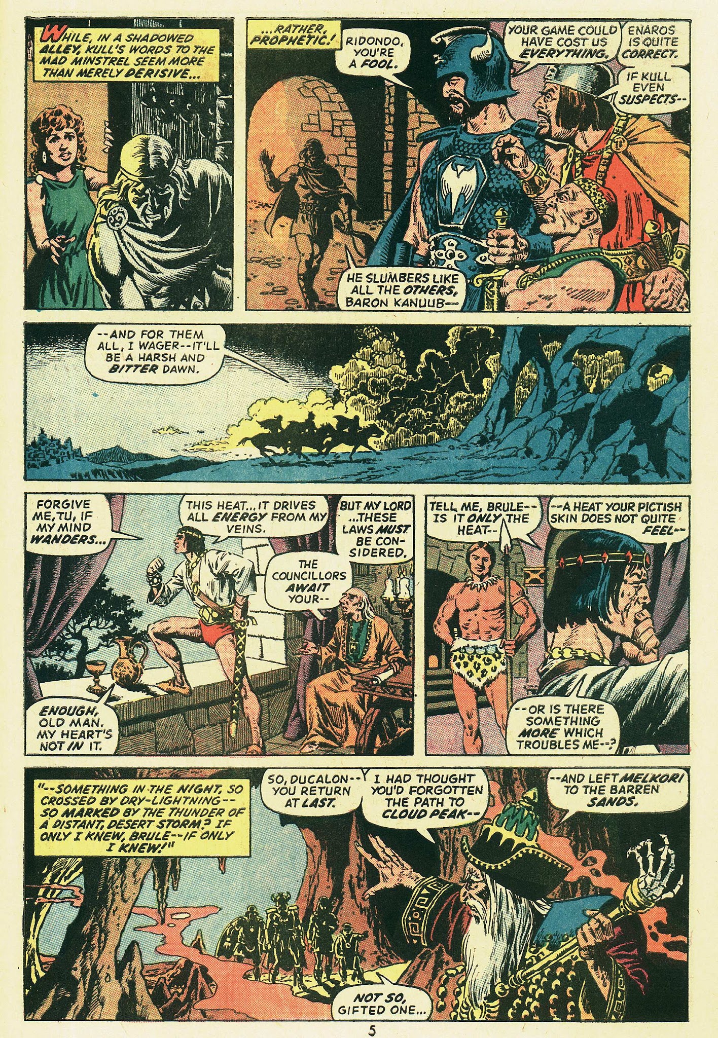 Read online Kull, the Conqueror (1971) comic -  Issue #4 - 5