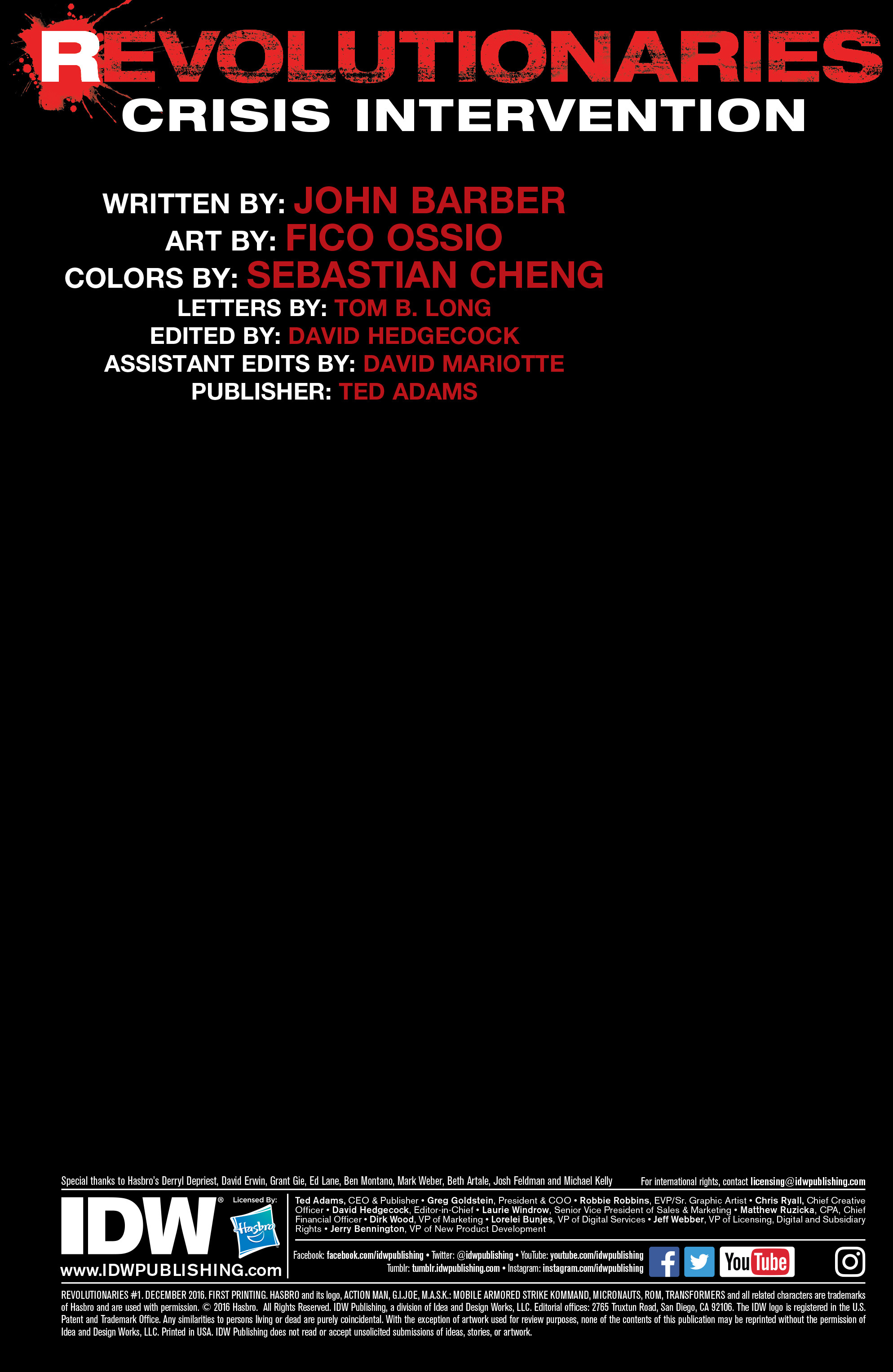 Read online Revolutionaries comic -  Issue #1 - 2