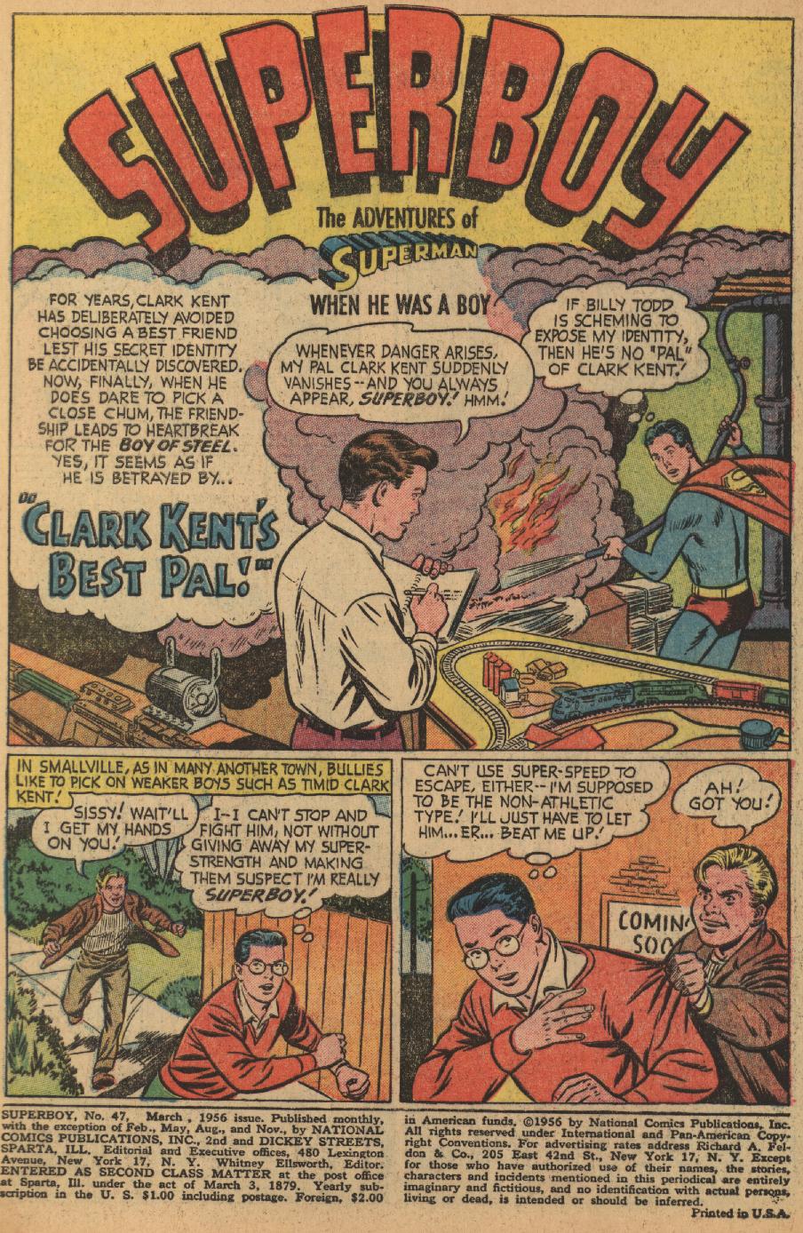 Read online Superboy (1949) comic -  Issue #47 - 2