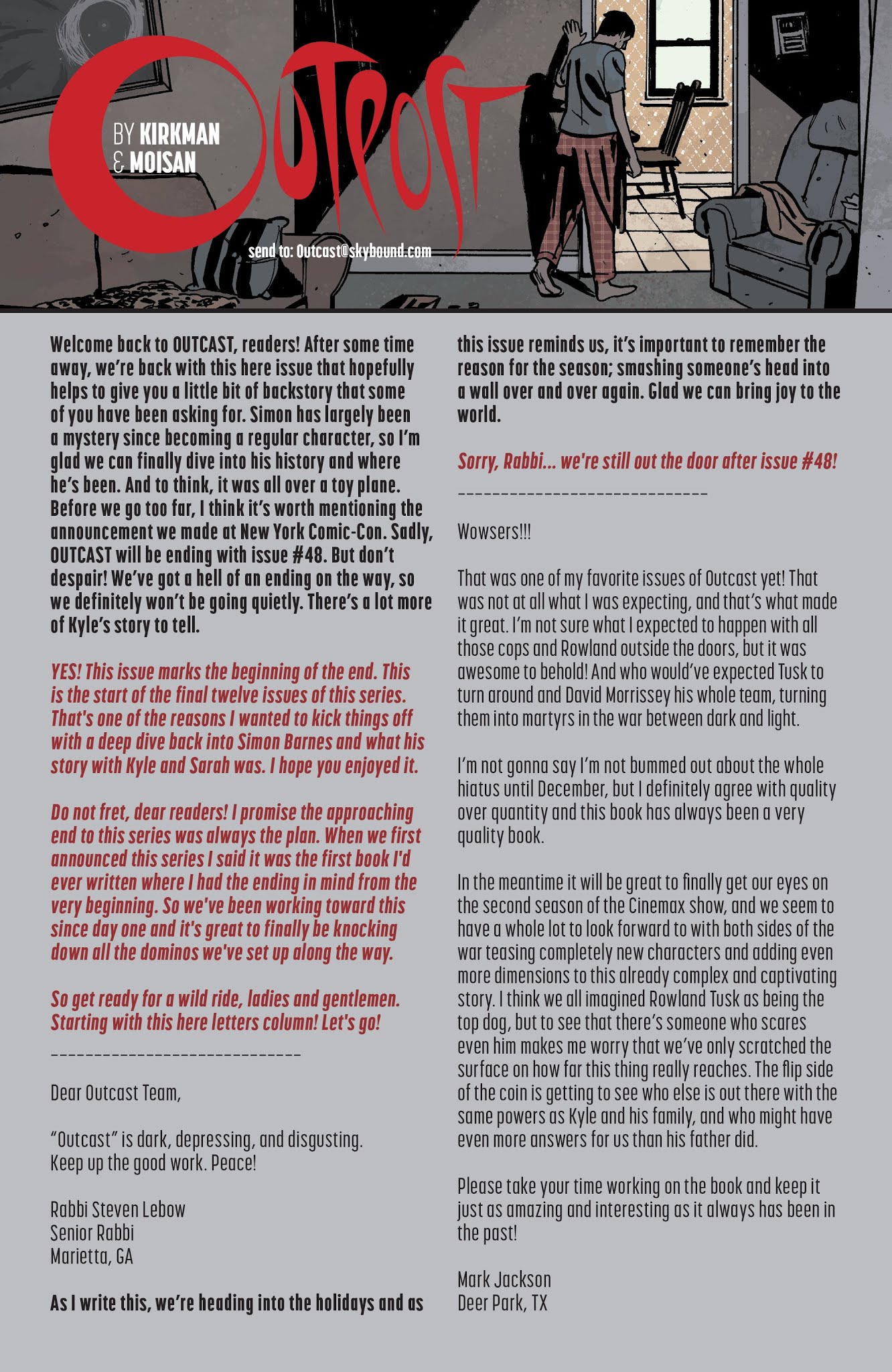 Read online Outcast by Kirkman & Azaceta comic -  Issue #37 - 23